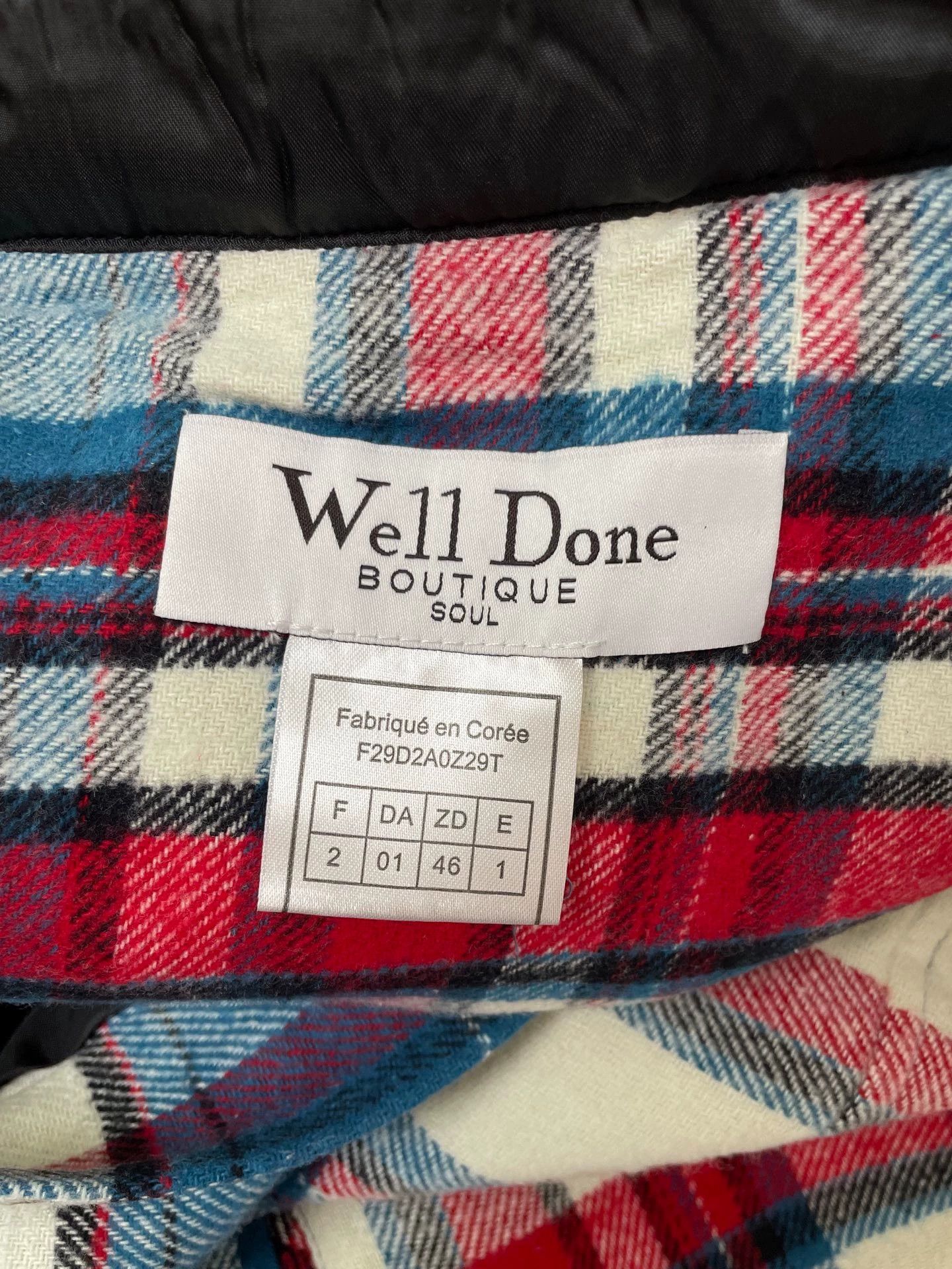 WE11DONE We11Done Blue White Red Check Half-Zip Jacket 46 Size US S / EU 44-46 / 1 - 3 Thumbnail