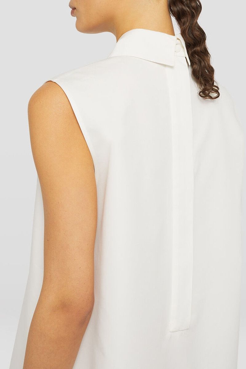Jil Sander o1mt1gz0426 Mini Dress in White Size XS / US 0-2 / IT 36-38 - 4 Thumbnail