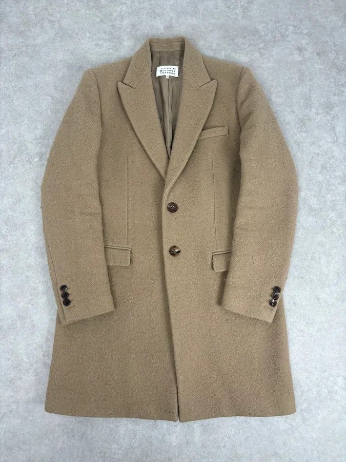 Maison Margiela AW2015 Maison Margiela Beige Wool Minimalist Coat Size US L / EU 52-54 / 3 - 1 Thumbnail