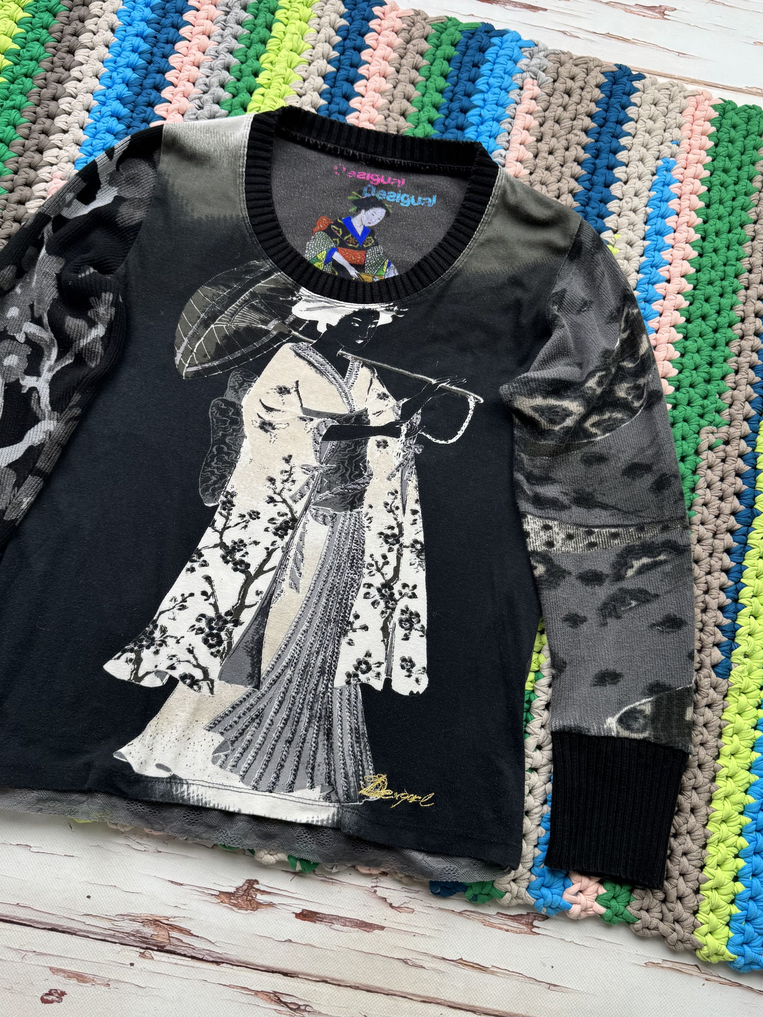 Desigual Desigual Vintage Sweater (V174)(D10) Size M / US 6-8 / IT 42-44 - 3 Thumbnail