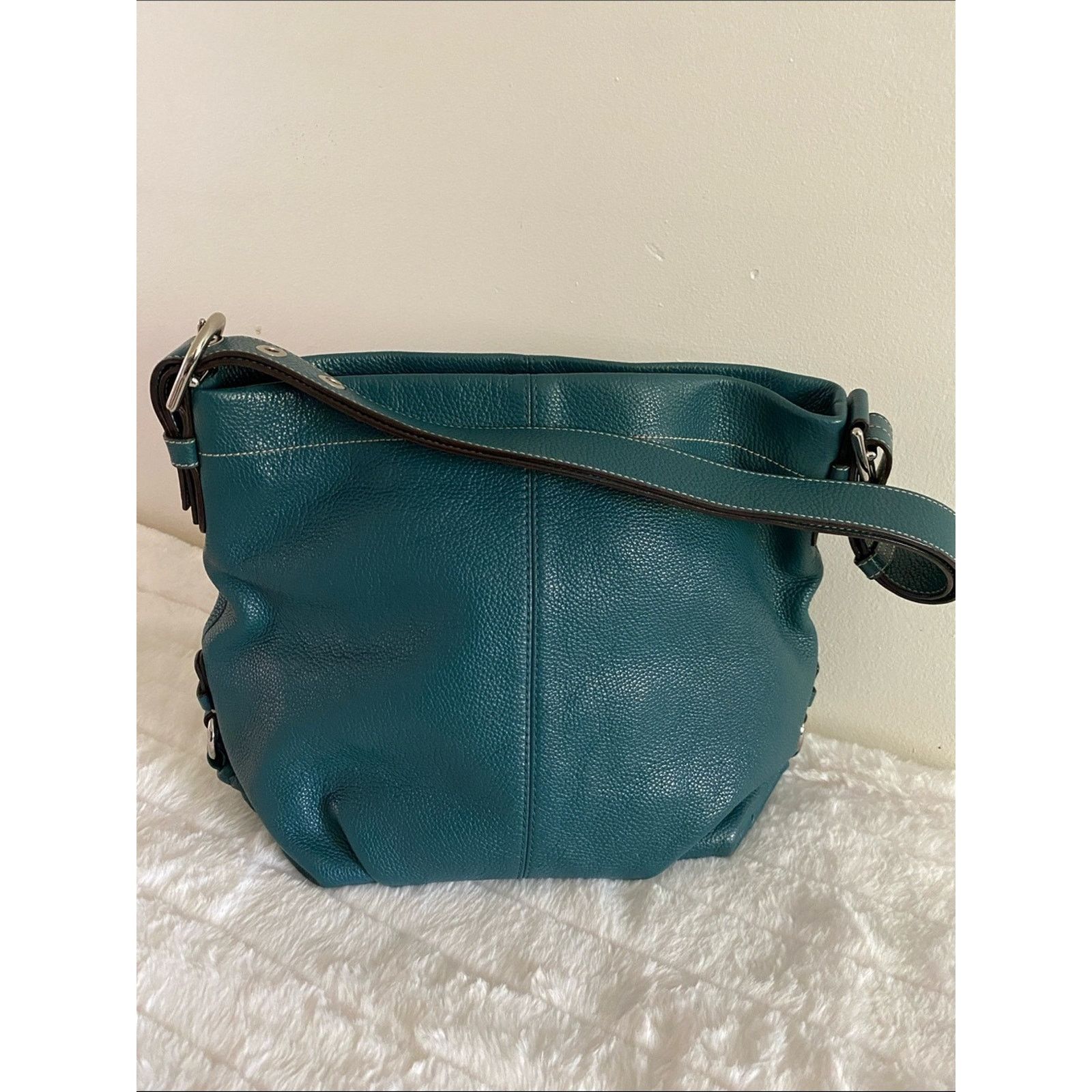 Coach Coach Convertible Duffle Hobo Bag in Bright Jade Size ONE SIZE - 1 Thumbnail