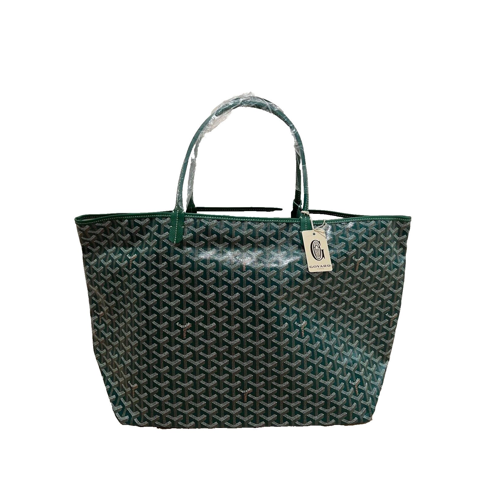 Goyard Goyard Green Goyardine Wallet Pouch Tote Handle Shoulder Bag Size ONE SIZE - 5 Thumbnail