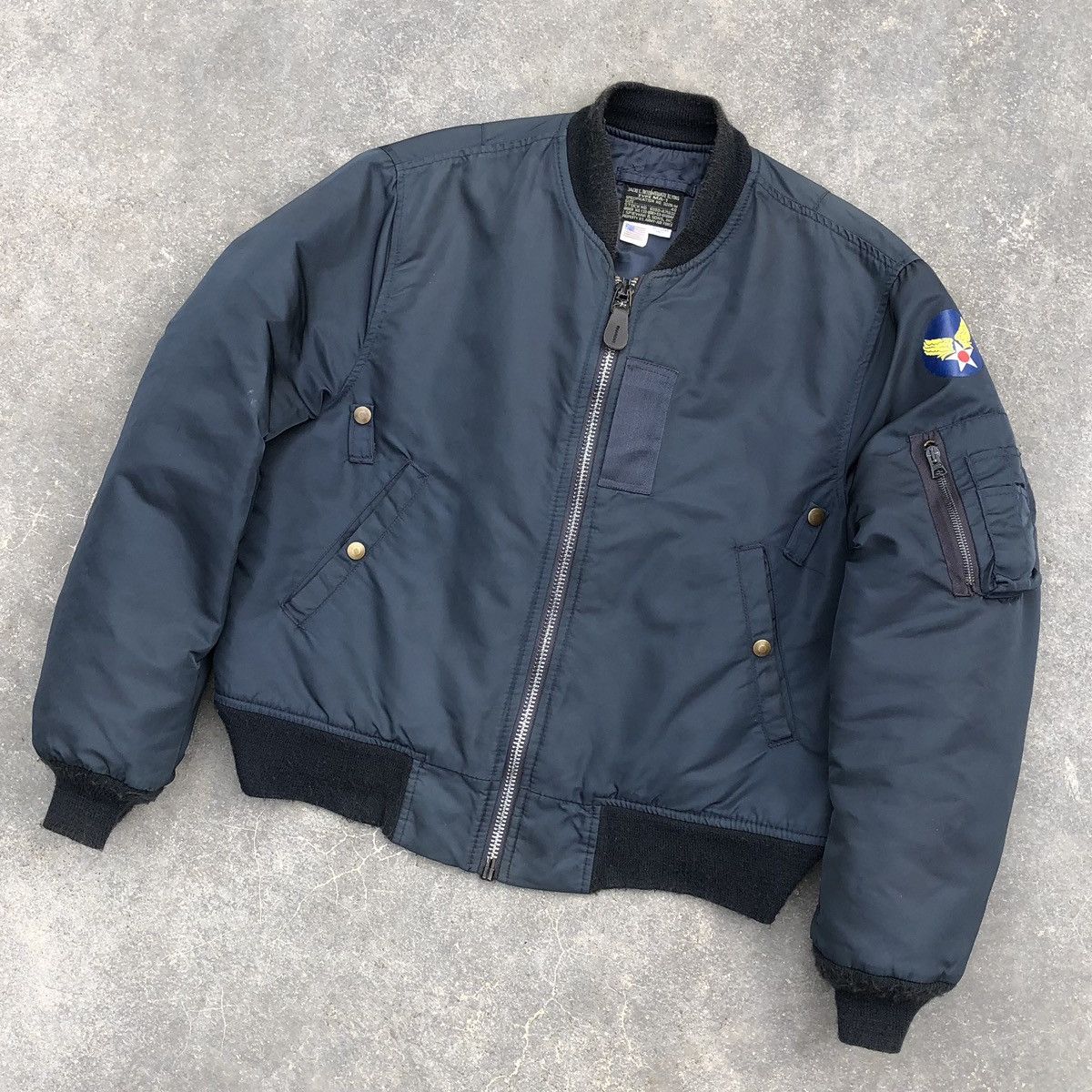 I. Spiewak And Sons Vintage I.Spiewak & Sons.InC Intermediate Ma1 Bomber Jacket Size US M / EU 48-50 / 2 - 2 Thumbnail