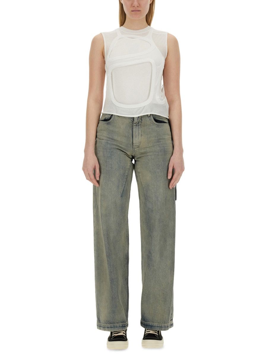 Rick Owens Drkshdw RICK OWENS DRKSHDW TOP CUT OUT - WHITE Size XS / US 0-2 / IT 36-38 - 1 Thumbnail