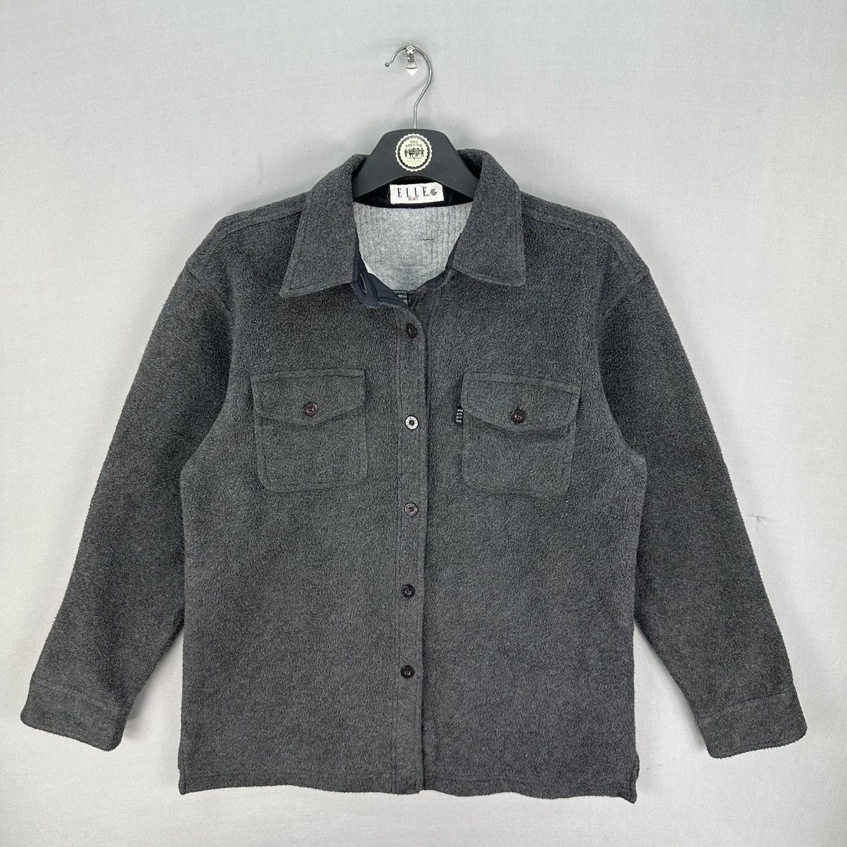Ellesse Vintage 90's Elle Sport Fleece Flannel Double Pocket Size US S / EU 44-46 / 1 - 1 Thumbnail