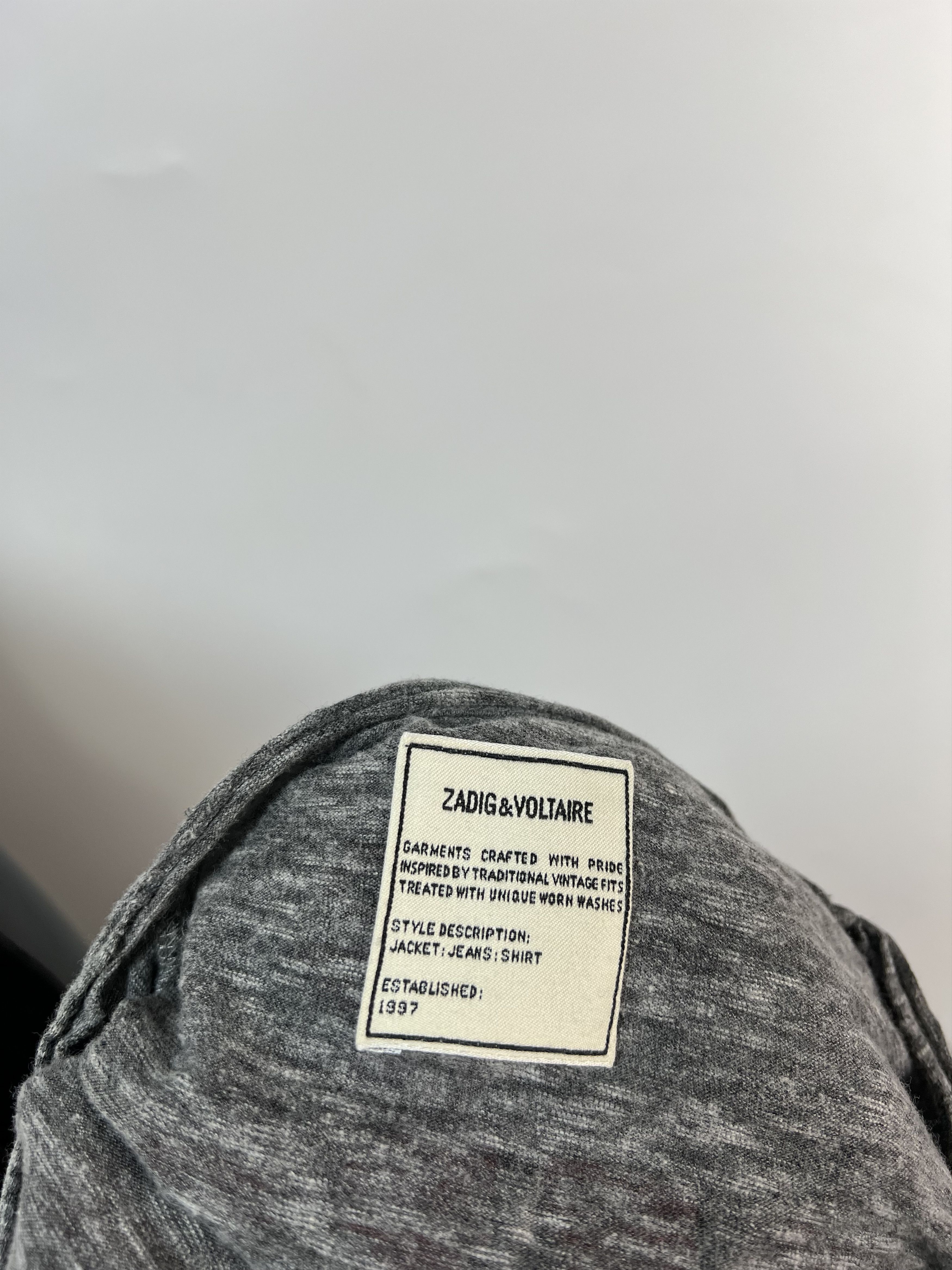 Zadig & Voltaire Zadig Voltaire Men s Gray Sweater Size L Big Logo Size US L / EU 52-54 / 3 - 14 Thumbnail