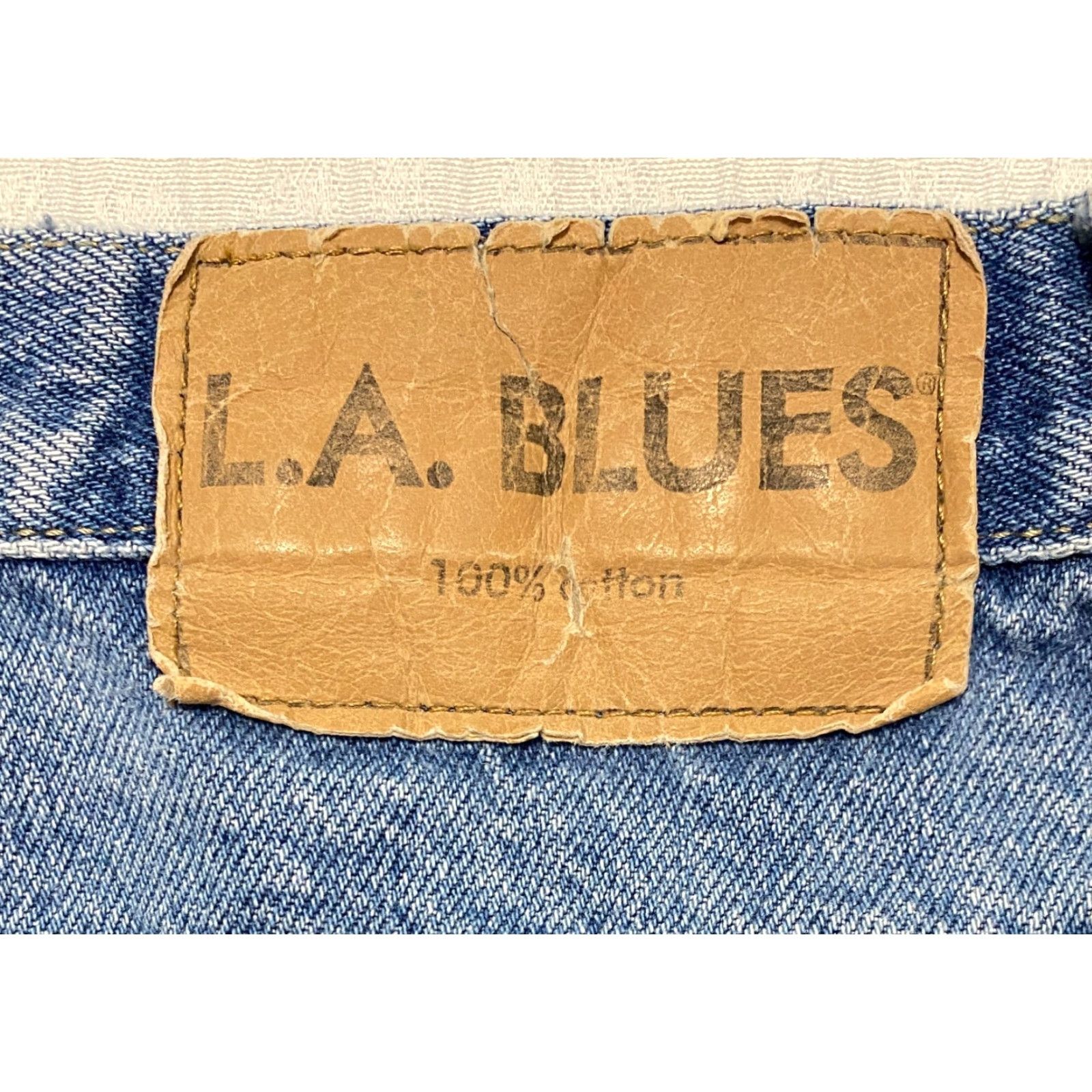 Vintage VINTAGE L.A. Blues Jeans Women's Size 12 Blue Light Wash 30x29 Denim Wide-Leg Jeans Women Size 30" / US 8 / IT 44 - 3 Thumbnail