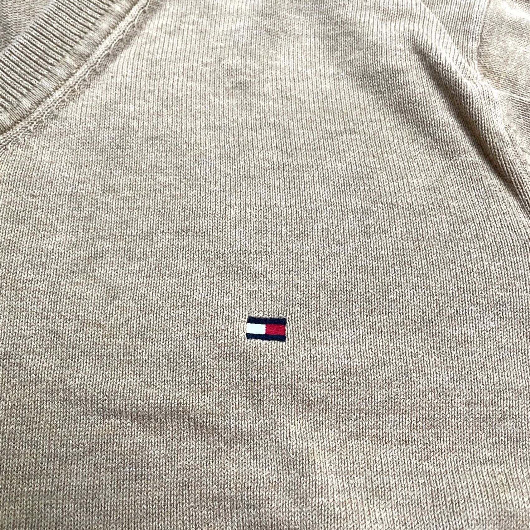 Tommy Hilfiger Tommy Hilfiger Sweater Pullover Men Large Brown V-Neck Classic Pima Cotton Short Size US L / EU 52-54 / 3 - 4 Thumbnail