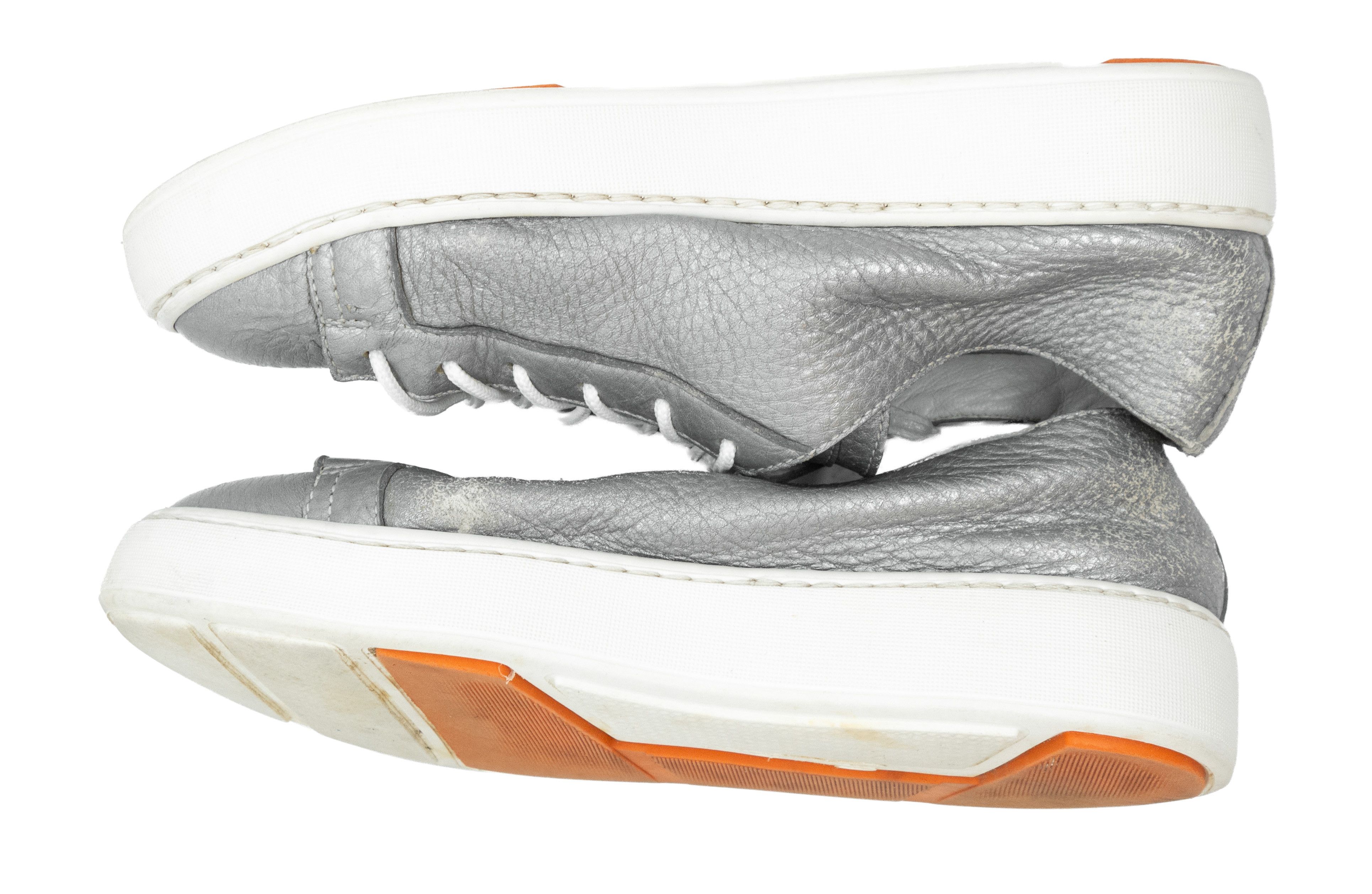 Santoni Leather Low Sneakers Size US 6 / IT 36 - 4 Thumbnail