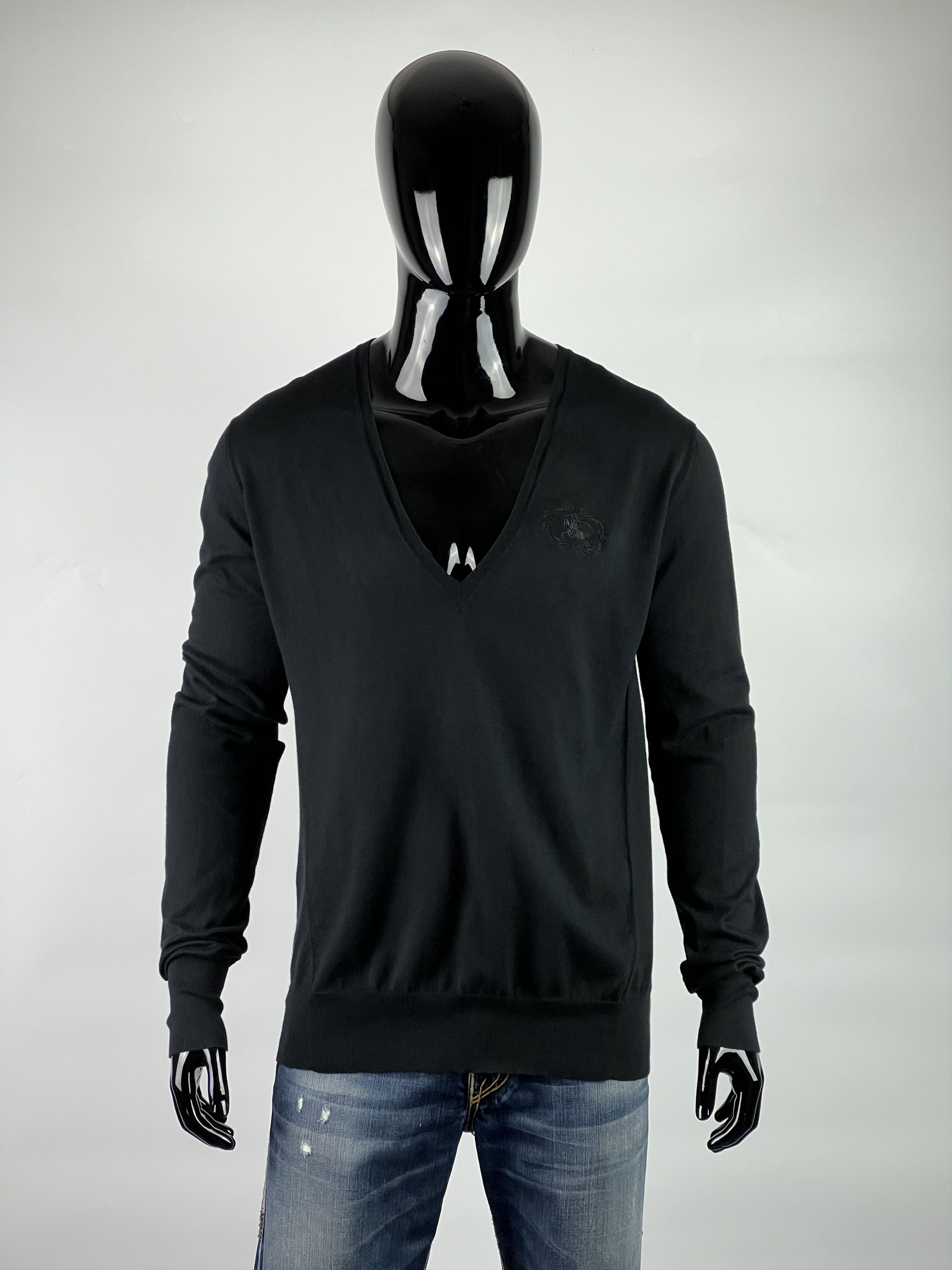 Burberry Burberry Cotton Pullover V-Neck Sweater Size XL Size US XL / EU 56 / 4 - 1 Thumbnail