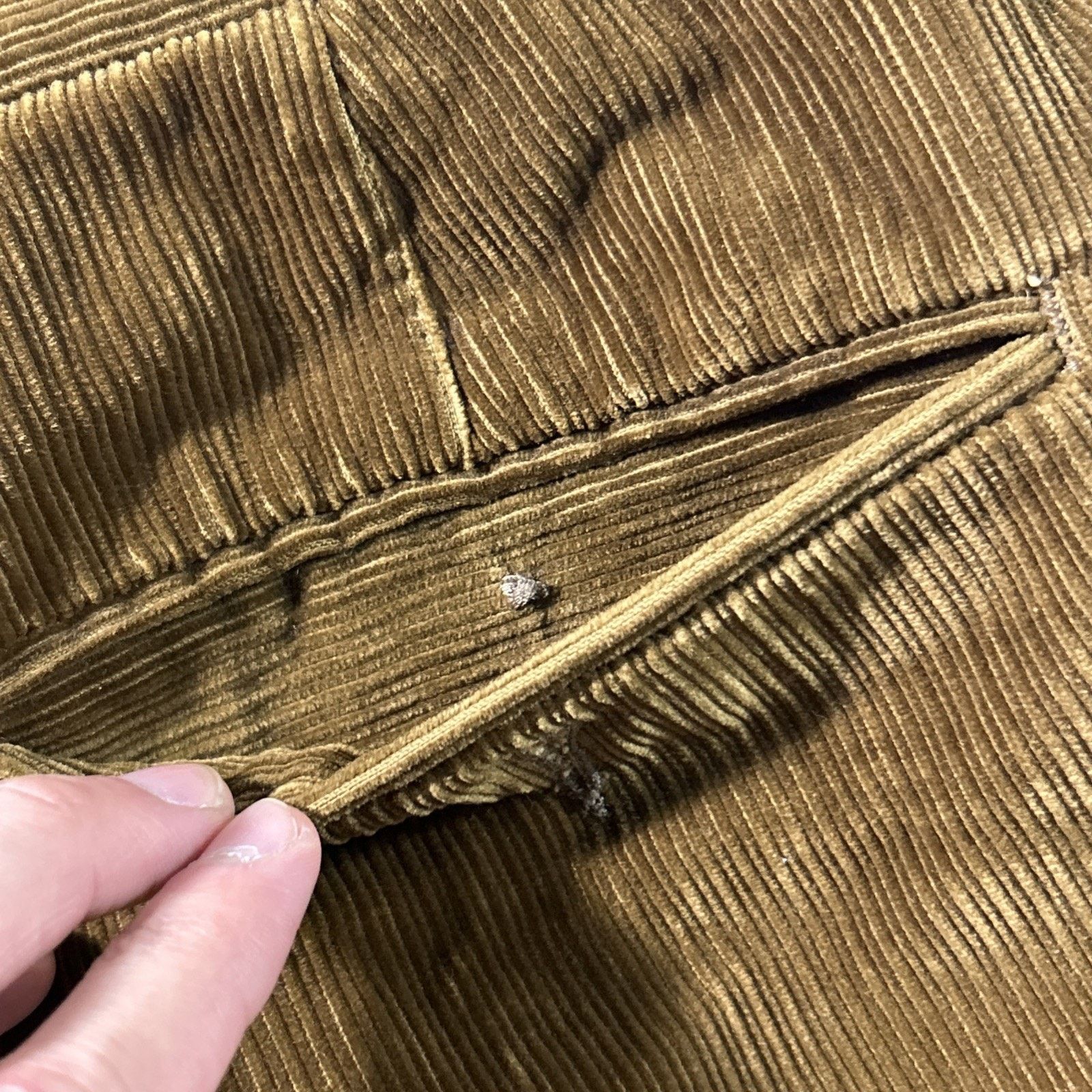 Ermenegildo Zegna Ermenegildo Zegna Corduroy Baggy Pants TG 54 XL 37x30 Loose Size US 37 - 7 Thumbnail