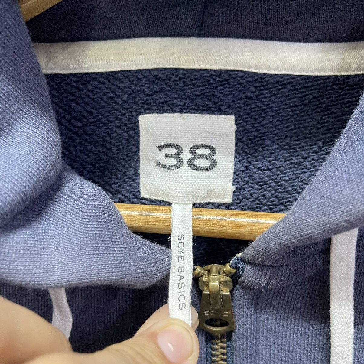 SCYE Vintage Scye Basics Zip-Up Hoodie – Navy Size US M / EU 48-50 / 2 - 8 Thumbnail