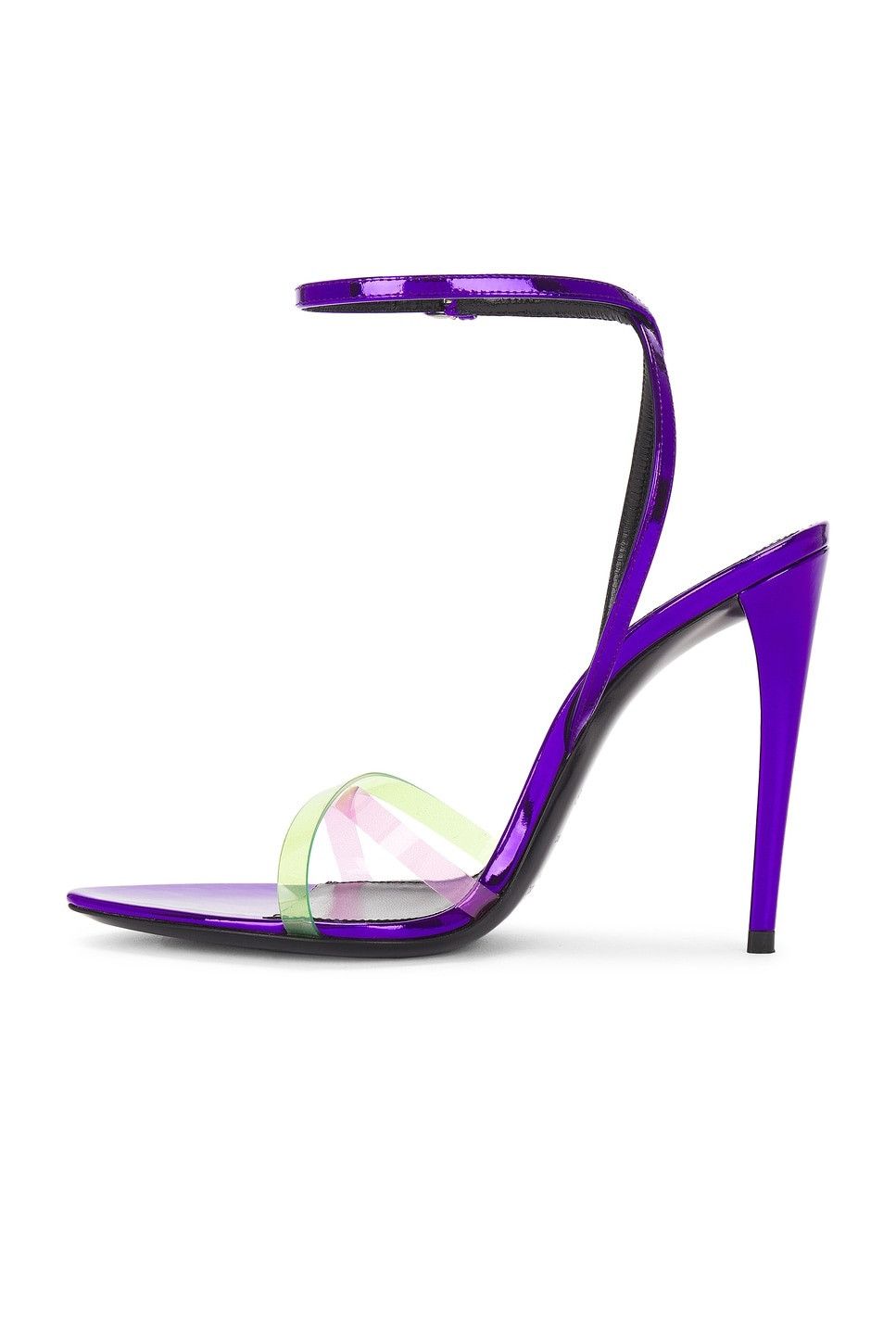 Saint Laurent Paris oc11z1125 Fever 110 Sandals in Purple Size US 7.5 / IT 37.5 - 5 Thumbnail