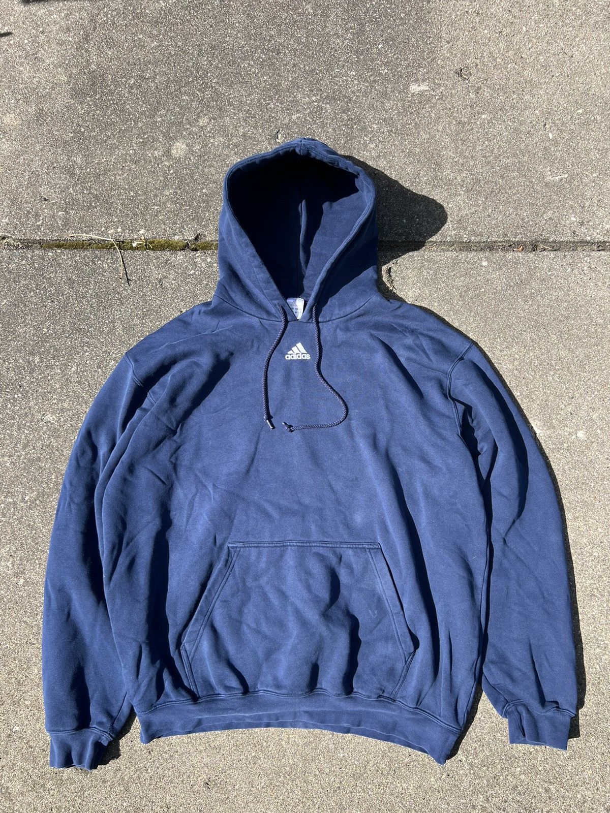 Vintage Adidas Center Logo Hoodie