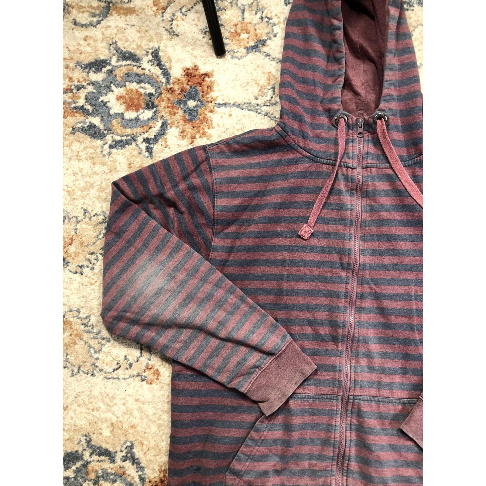 Jordan Craig Jordan Craig Hoodie Sweatshirt Mens XL Red Striped Full Zip Fleece Pockets Size US XL / EU 56 / 4 - 3 Thumbnail