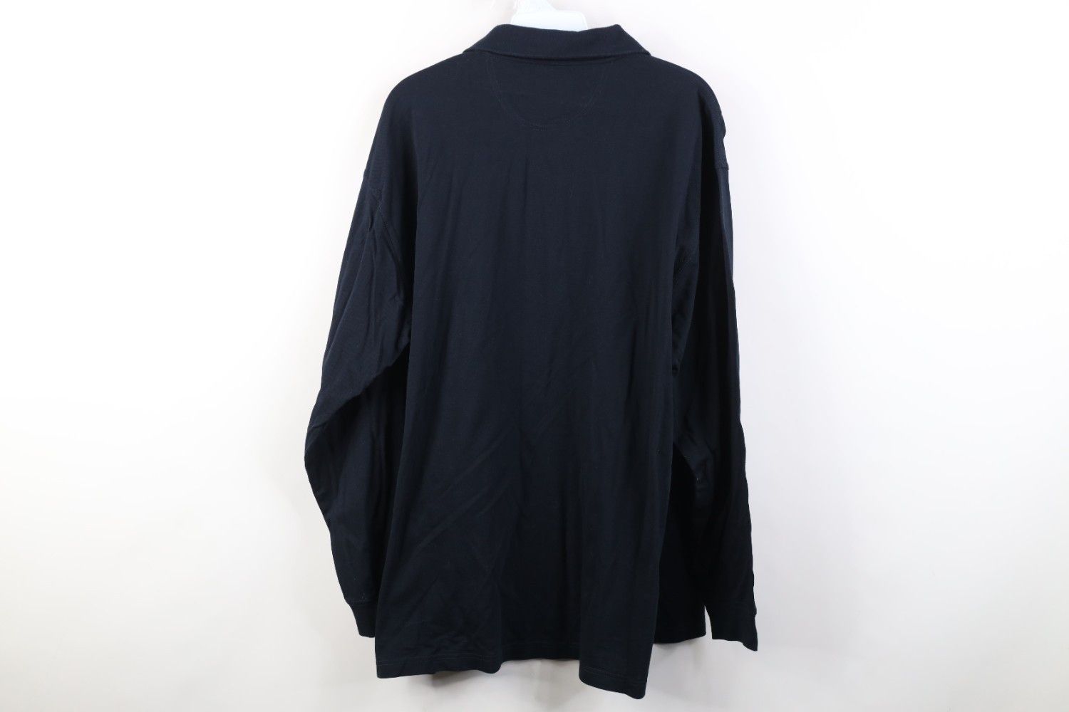 Vintage Vintage 90s Streetwear Long Sleeve Golf Polo Shirt Black Size US L / EU 52-54 / 3 - 11 Thumbnail