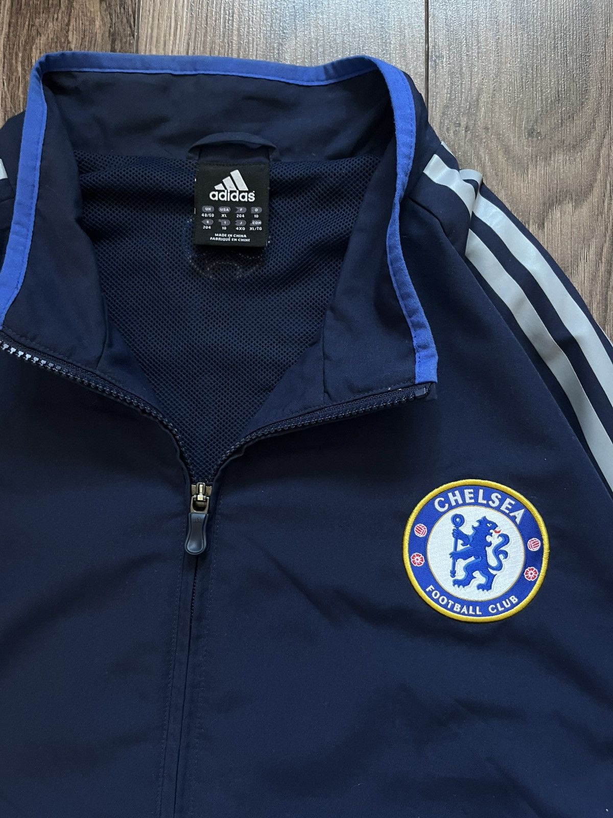 Vintage Chelsea 2006/2007 Football Soccer Track Jacket Dark Blue XL Size US XL / EU 56 / 4 - 7 Thumbnail