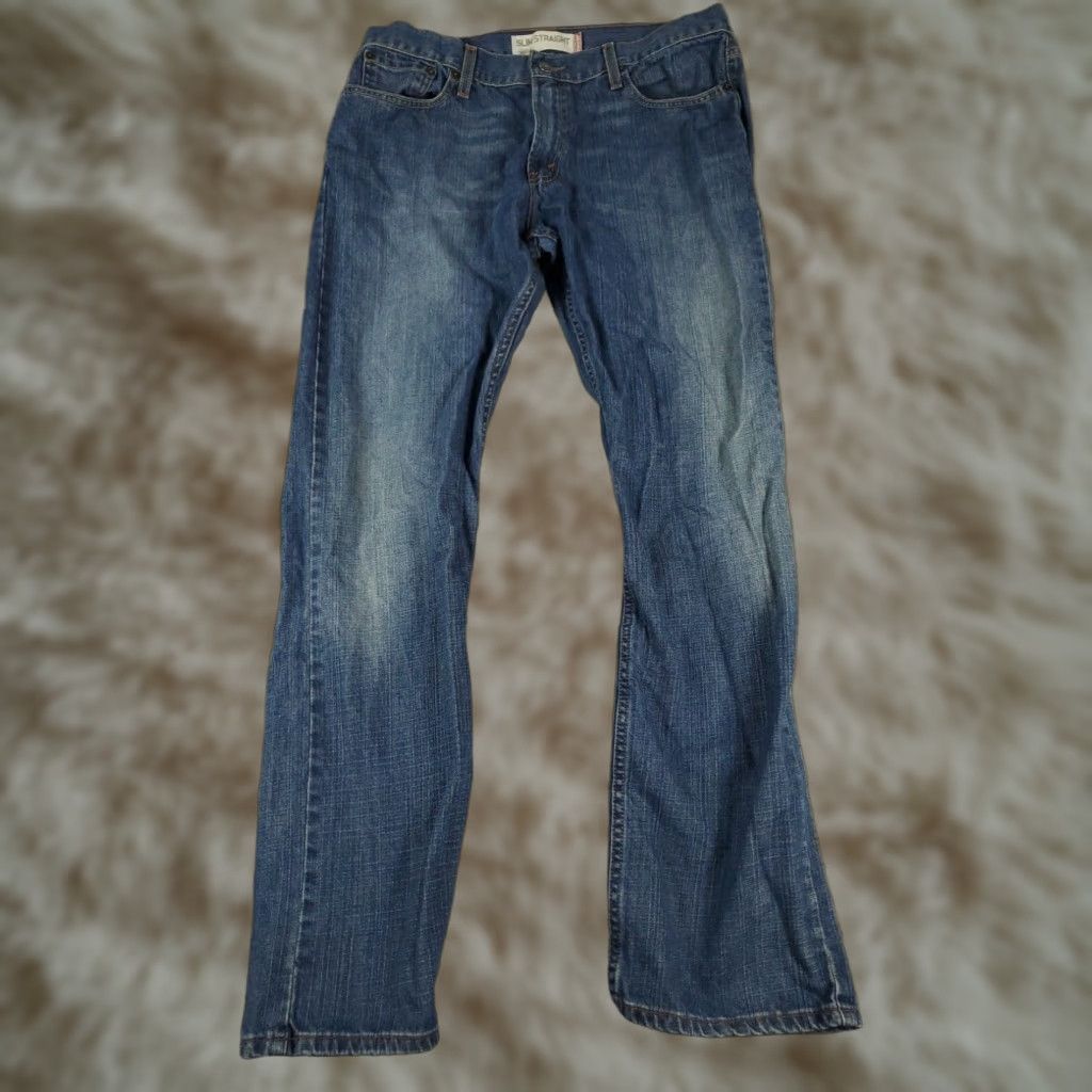 Levi's Levis 514 Straight Leg Jeans Mens 36x32 Blue Cotton Casual Regular Fit Size US 36 / EU 52 - 1 Thumbnail
