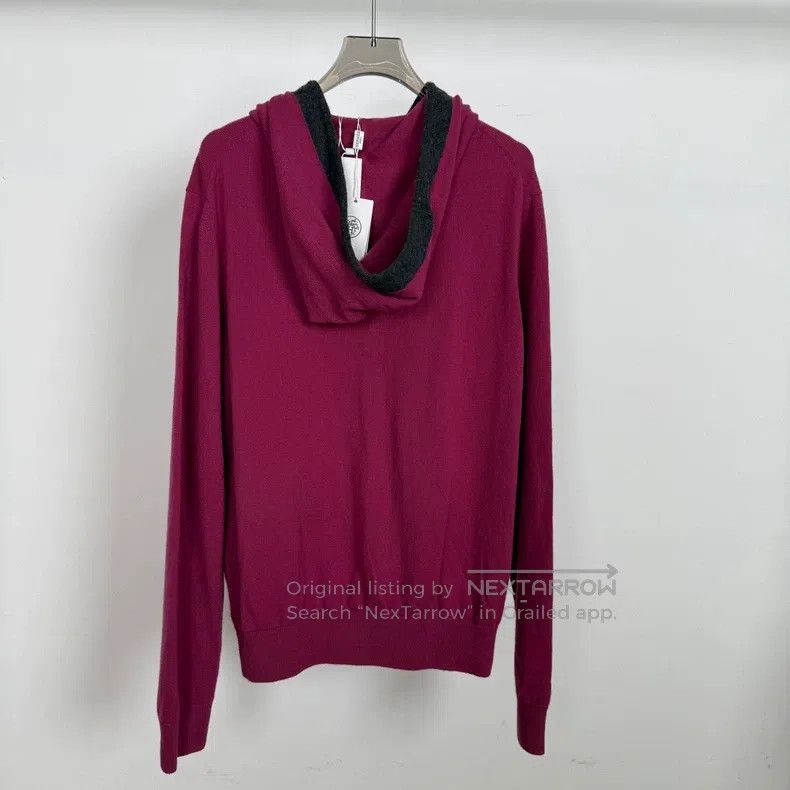 Hermes Hermes Raspberry Pink Black Trimmed Hooded Cashmere Sweats Size M / US 6-8 / IT 42-44 - 2 Thumbnail