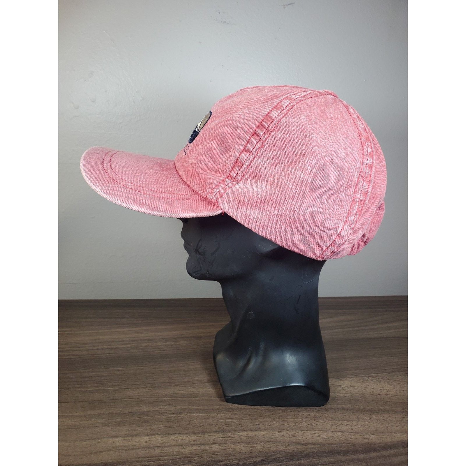 Abercrombie & Fitch × Vintage Abercrombie & Fitch Hat Cap Light Red Stretch Fit 90s 1892 Size ONE SIZE - 4 Thumbnail