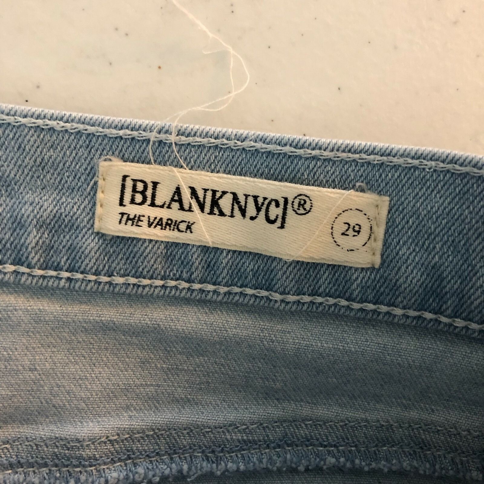 BLANKNYC BlankNYC Womens Jeans The Varick Cropped Kick Flare Raw Hem Size 29" - 3 Thumbnail