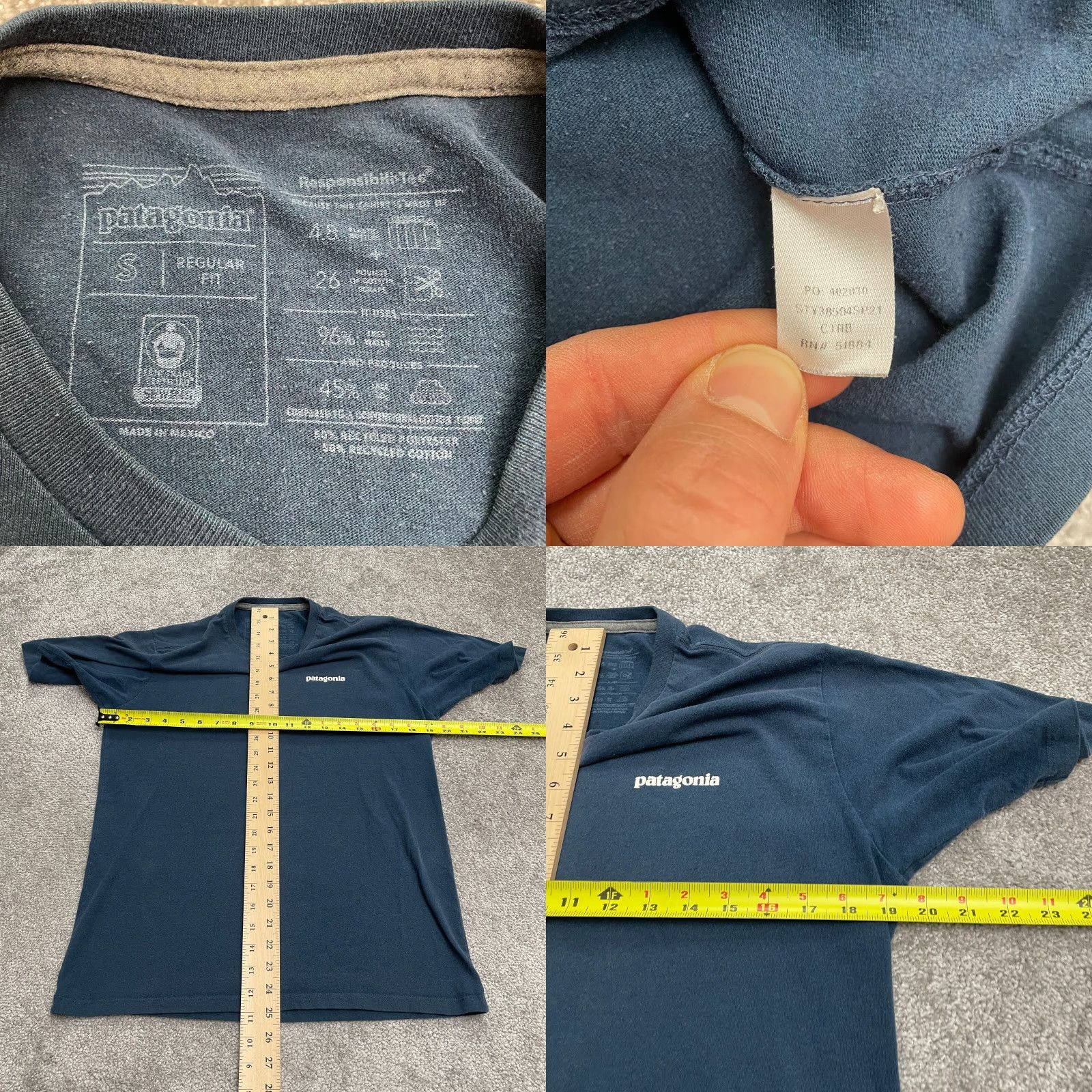 Patagonia Patagonia Responsibili Tee T-Shirt Men Small Blue Short Sleeve Crew Neck Size US S / EU 44-46 / 1 - 8 Thumbnail