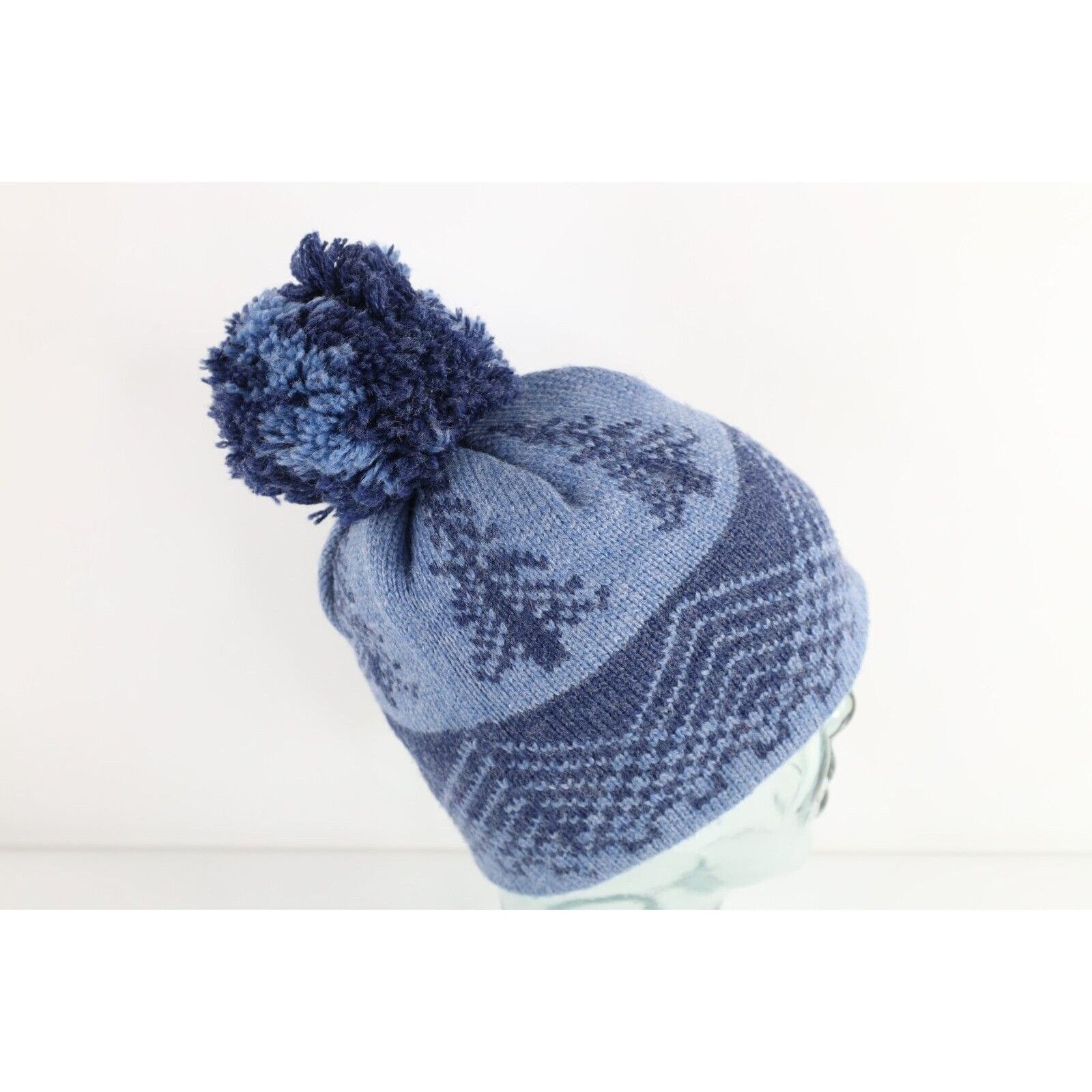 Vintage Vintage 70s Streetwear Wool Knit Tree Pom Winter Beanie Hat Size ONE SIZE - 4 Thumbnail