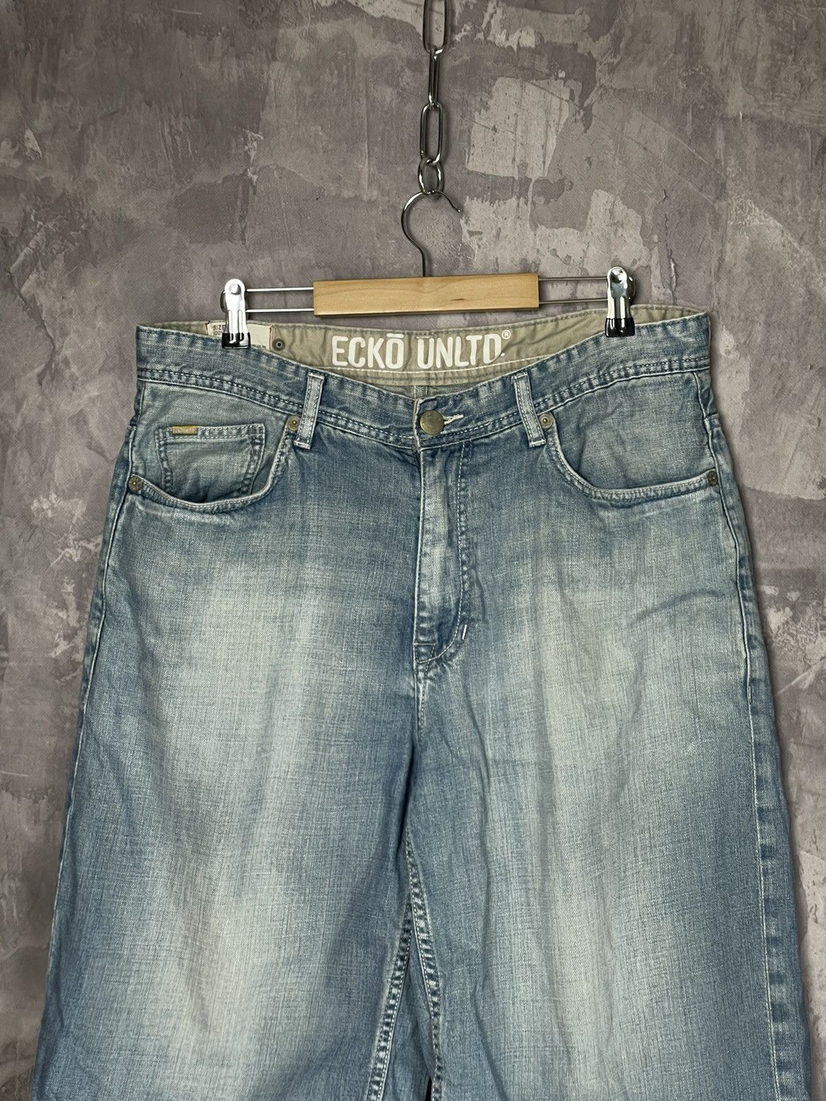Ecko Unltd. × Vintage Vintage Y2k Early2000's Ecko Grunge Emo Skater Baggy Shorts Size US 36 / EU 52 - 10 Thumbnail