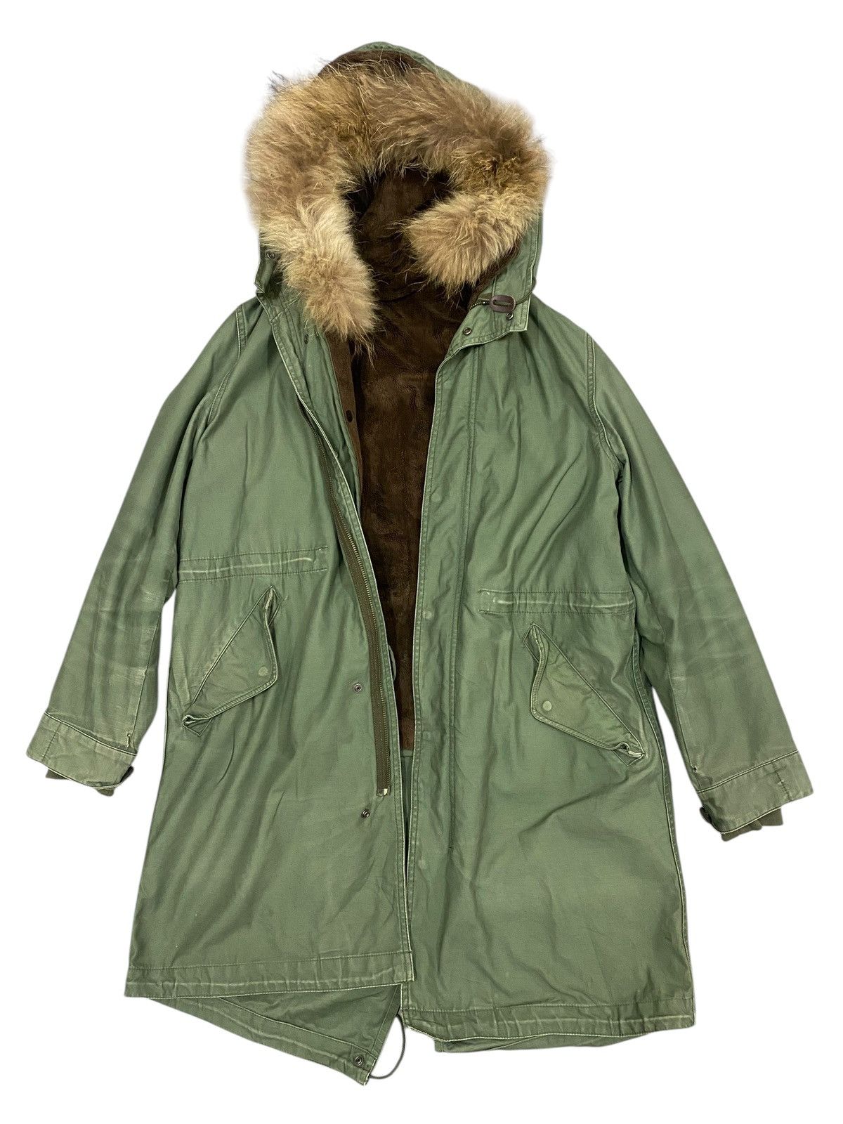RAGEBLUE Rageblue Parka Fur Jacket Green Size US M / EU 48-50 / 2 - 1 Thumbnail