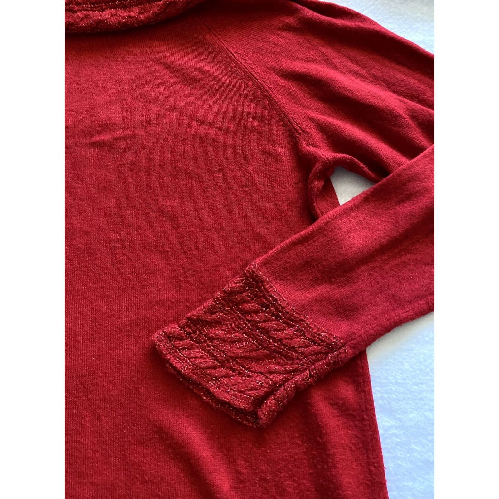Vintage White Stag Sweater Womens XL Red Long Sleeve Collared Knit Pullover Casual Fall Winter Size XL / US 12-14 / IT 48-50 - 8 Thumbnail