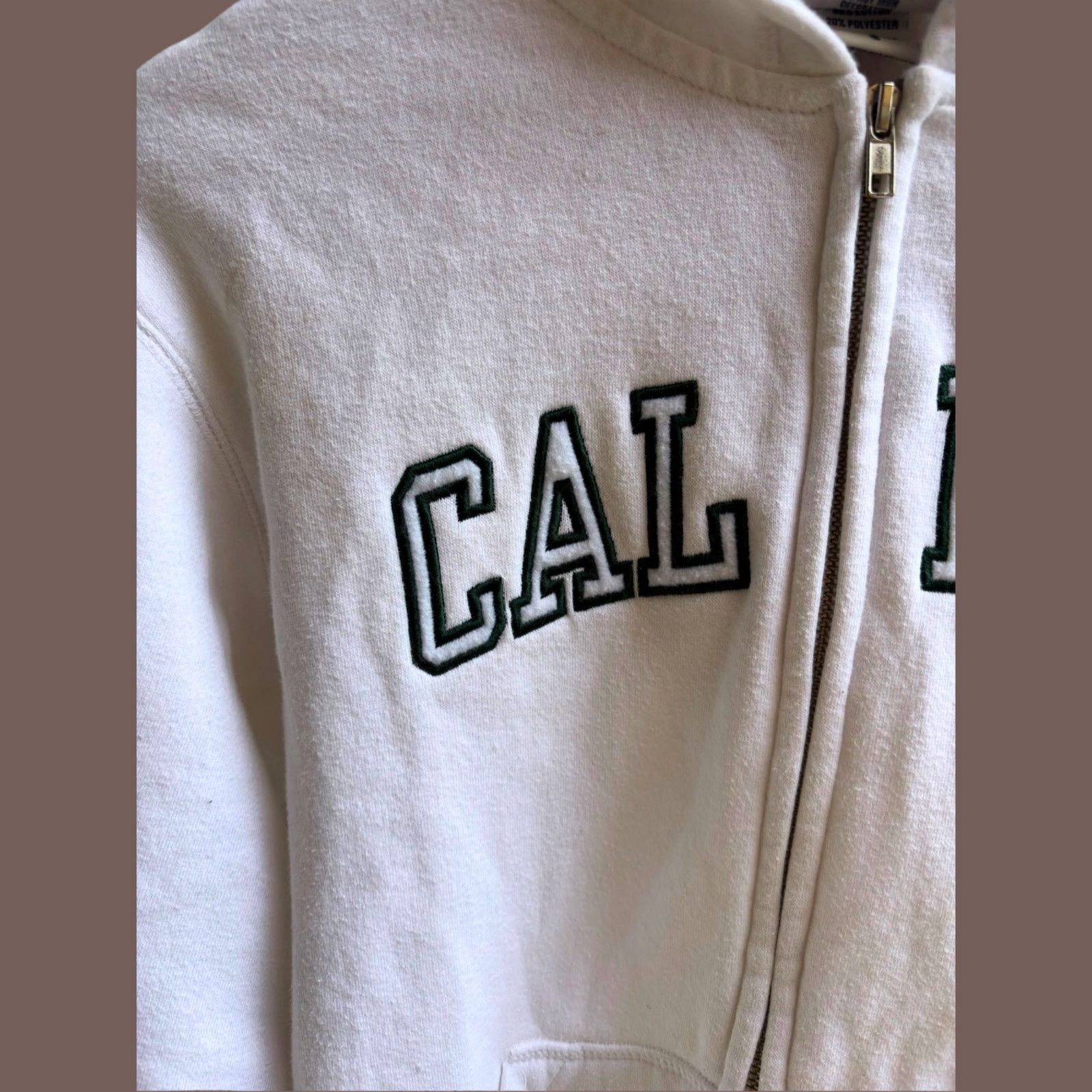 Camp David VTG Camp David White Collegiate “Cal Poly Mom” Zip Hoodie Size S / US 4 / IT 40 - 2 Thumbnail