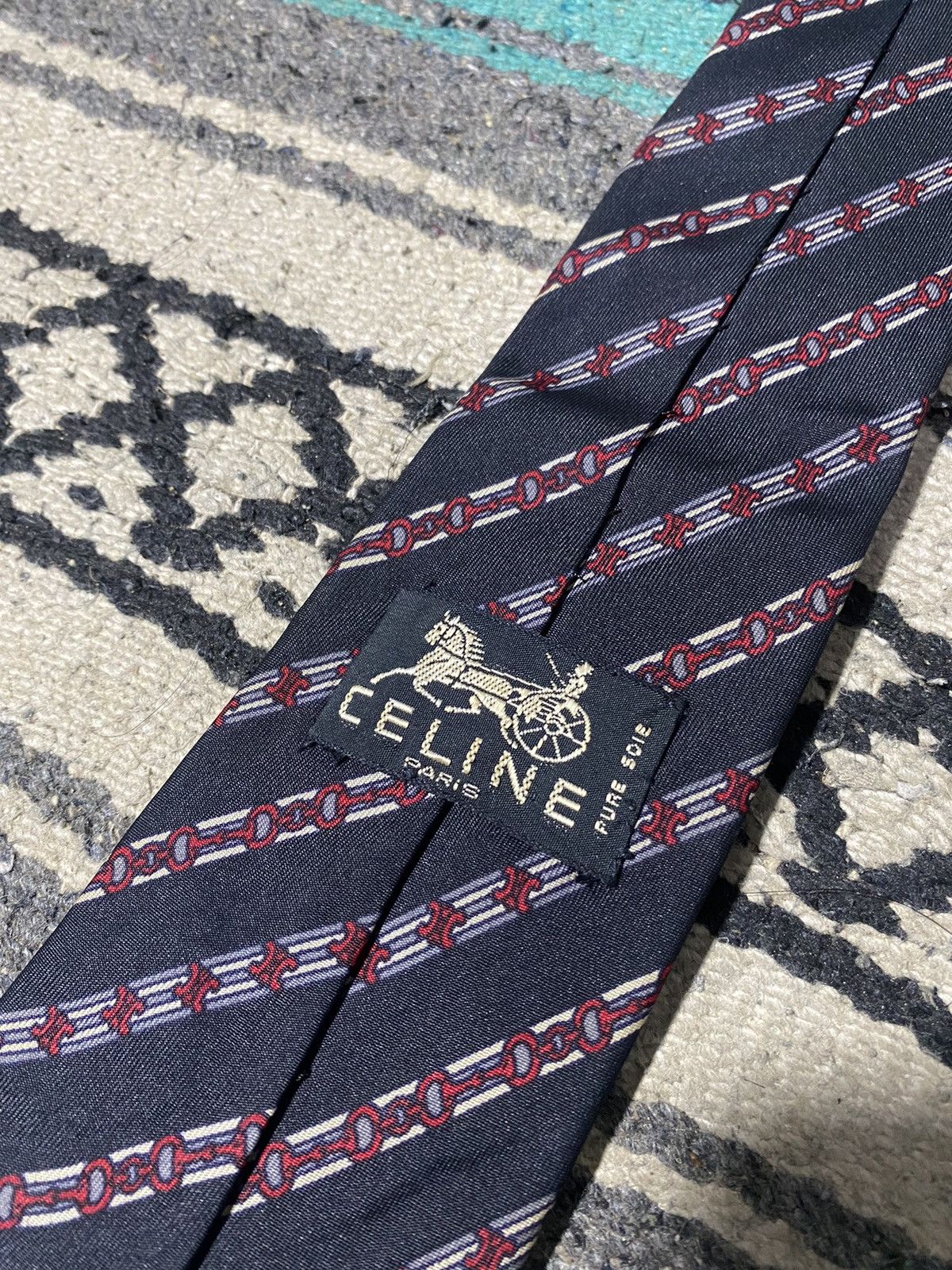 Celine Celine Chain Pattern tie Size ONE SIZE - 5 Thumbnail
