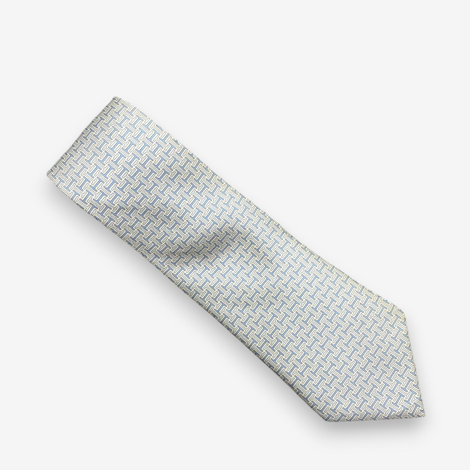 Hermes Vintage Hermes SILK Necktie Cravate Pure Silk Neck Tie Size ONE SIZE - 2 Thumbnail