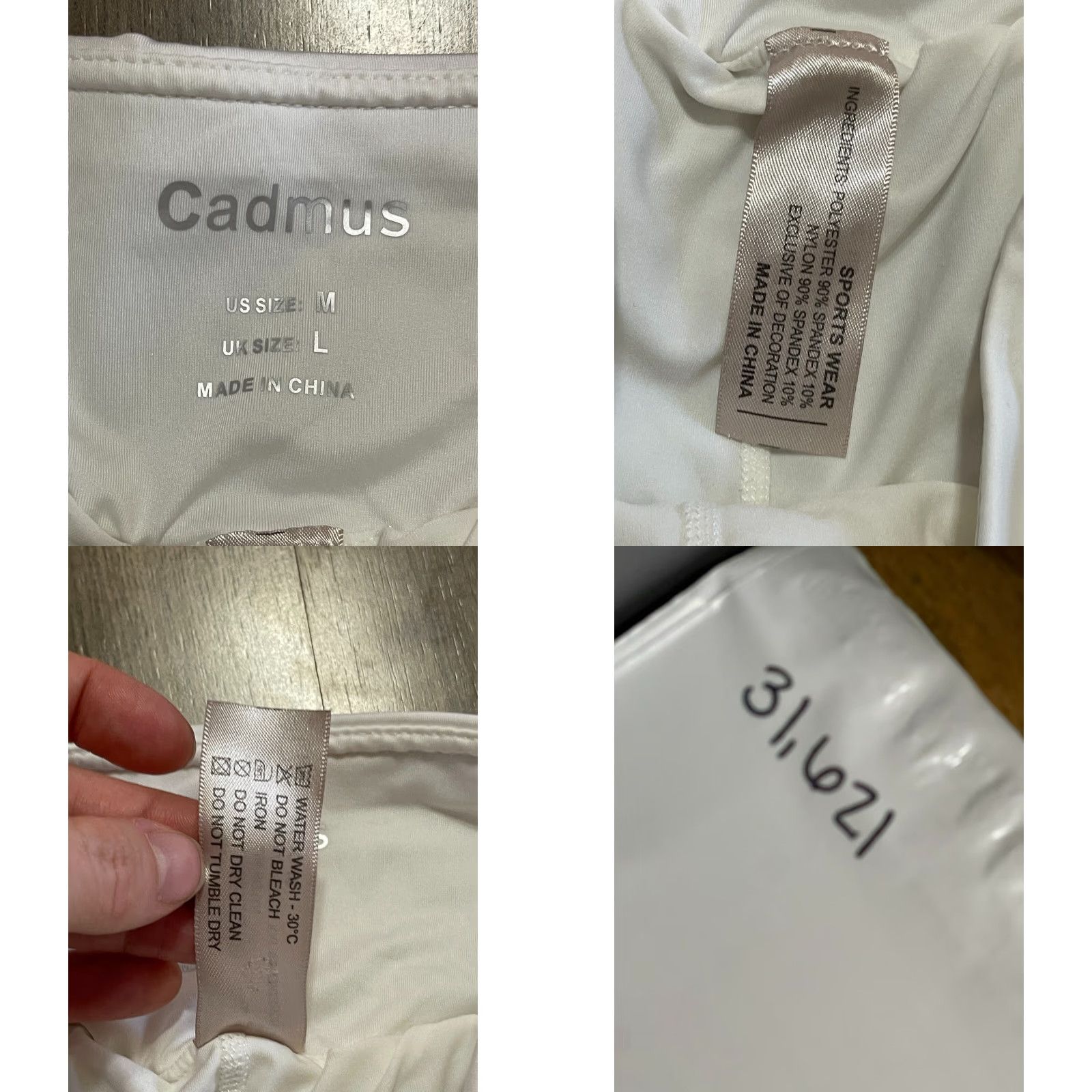 Vintage cadmus Shorts Women’s Size Medium White Pull On Athletic Casual Shorts Size 32" / US 10 / IT 46 - 8 Thumbnail