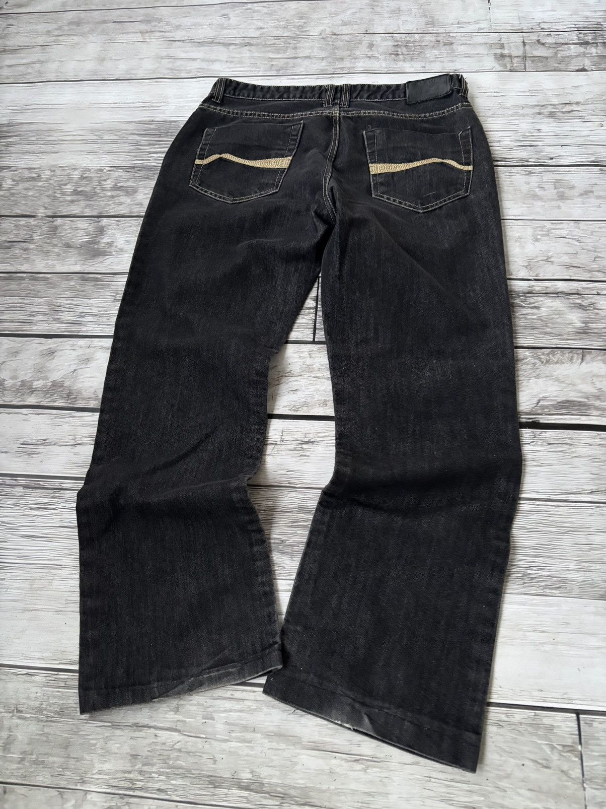 JNCO × Japanese Brand Vintage Baggy Rap sk8 Jnco Style Washed Jeans y2k Size US 32 / EU 48 - 4 Thumbnail