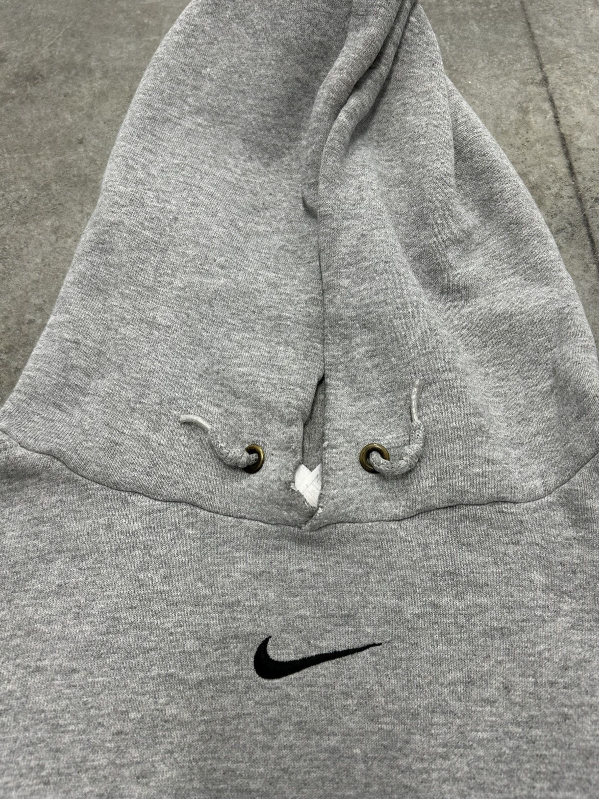 Nike Vintage Nike center swoosh hoodie navy Size US XL / EU 56 / 4 - 2 Thumbnail