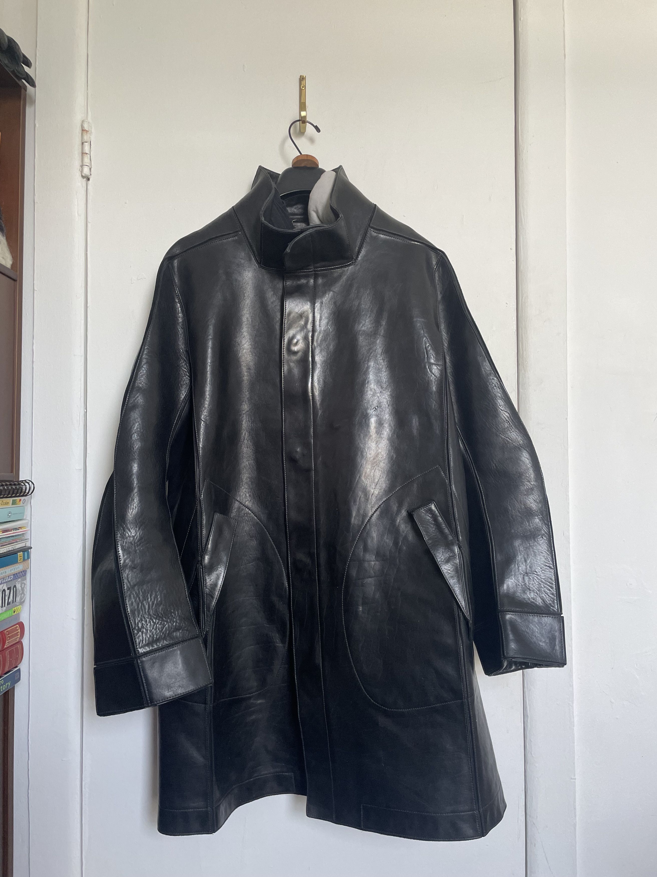 Carol Christian Poell Carol Christian Poell Box Leather Parka Size US L / EU 52-54 / 3 - 2 Thumbnail