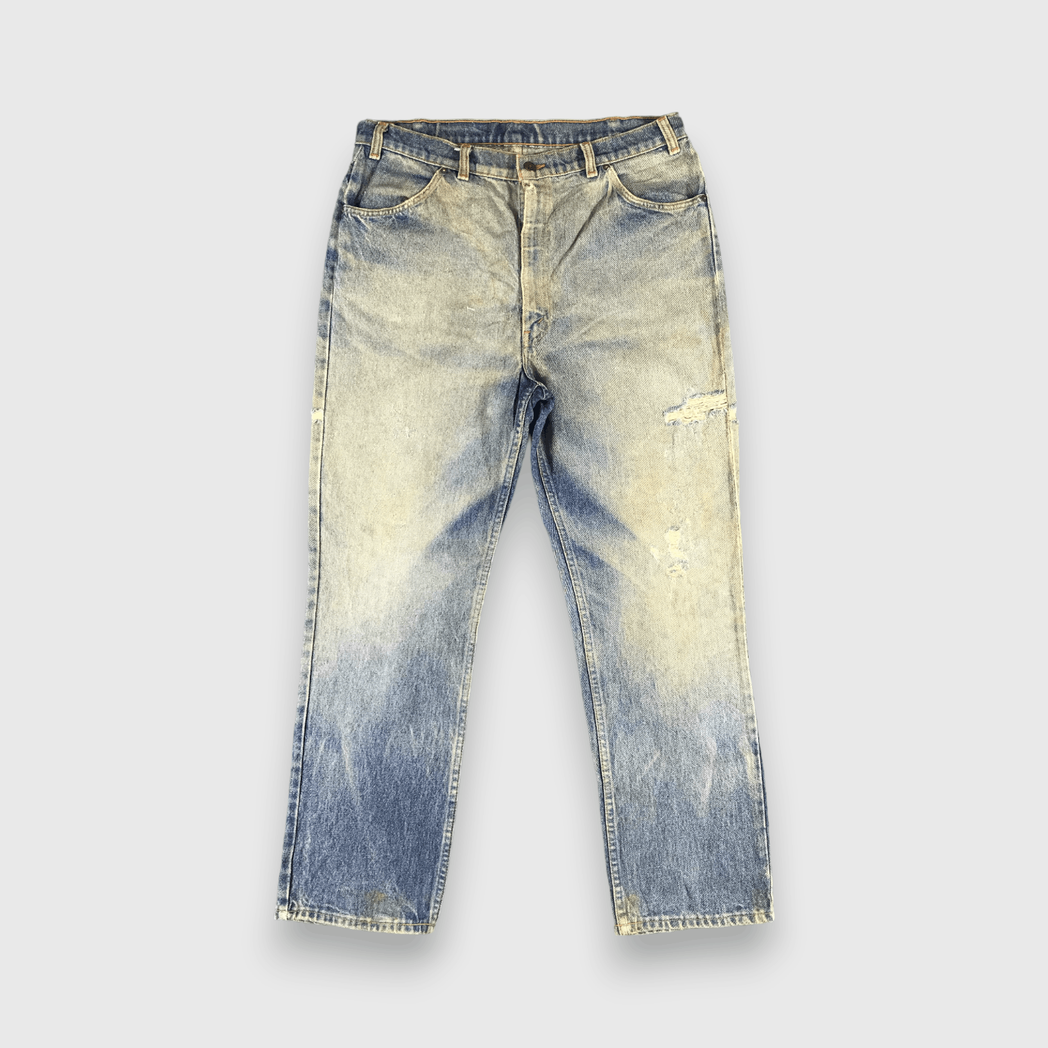 Levi's 80s Vintage Blue Wash Levis 535 Jeans-J2612 Size US 35 - 1 Thumbnail