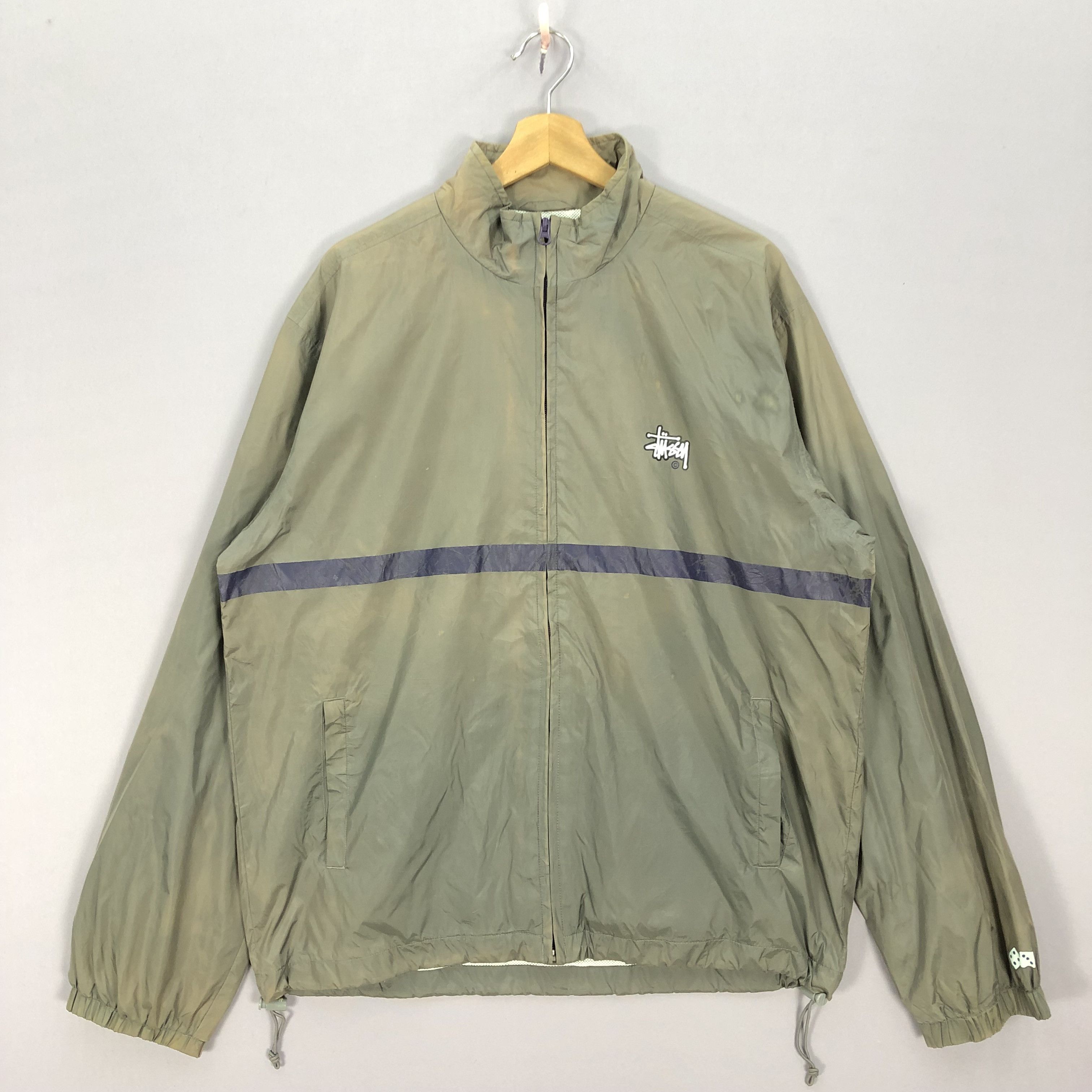 Made In Usa × Stussy × Vintage STUSSY SPORT EMBROIDERY BIG