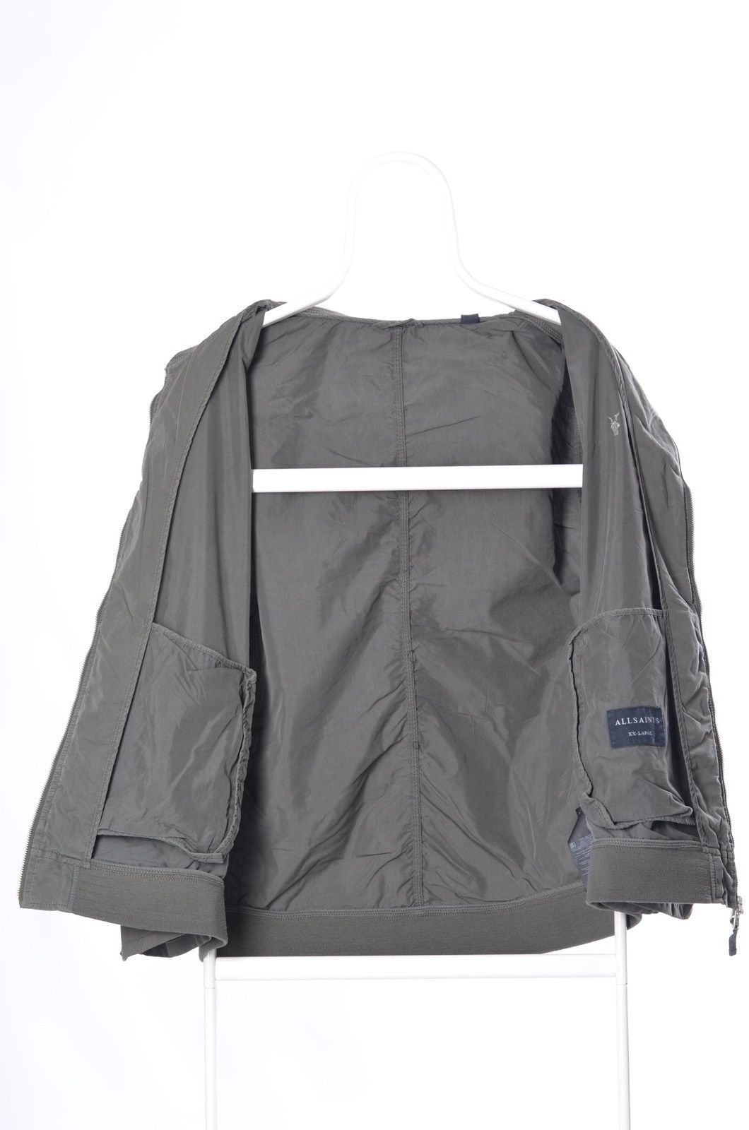 Allsaints Allsaints Bassett Light Olive Bomber Jacket fits L-XL Size US XXL / EU 58 / 5 - 3 Thumbnail