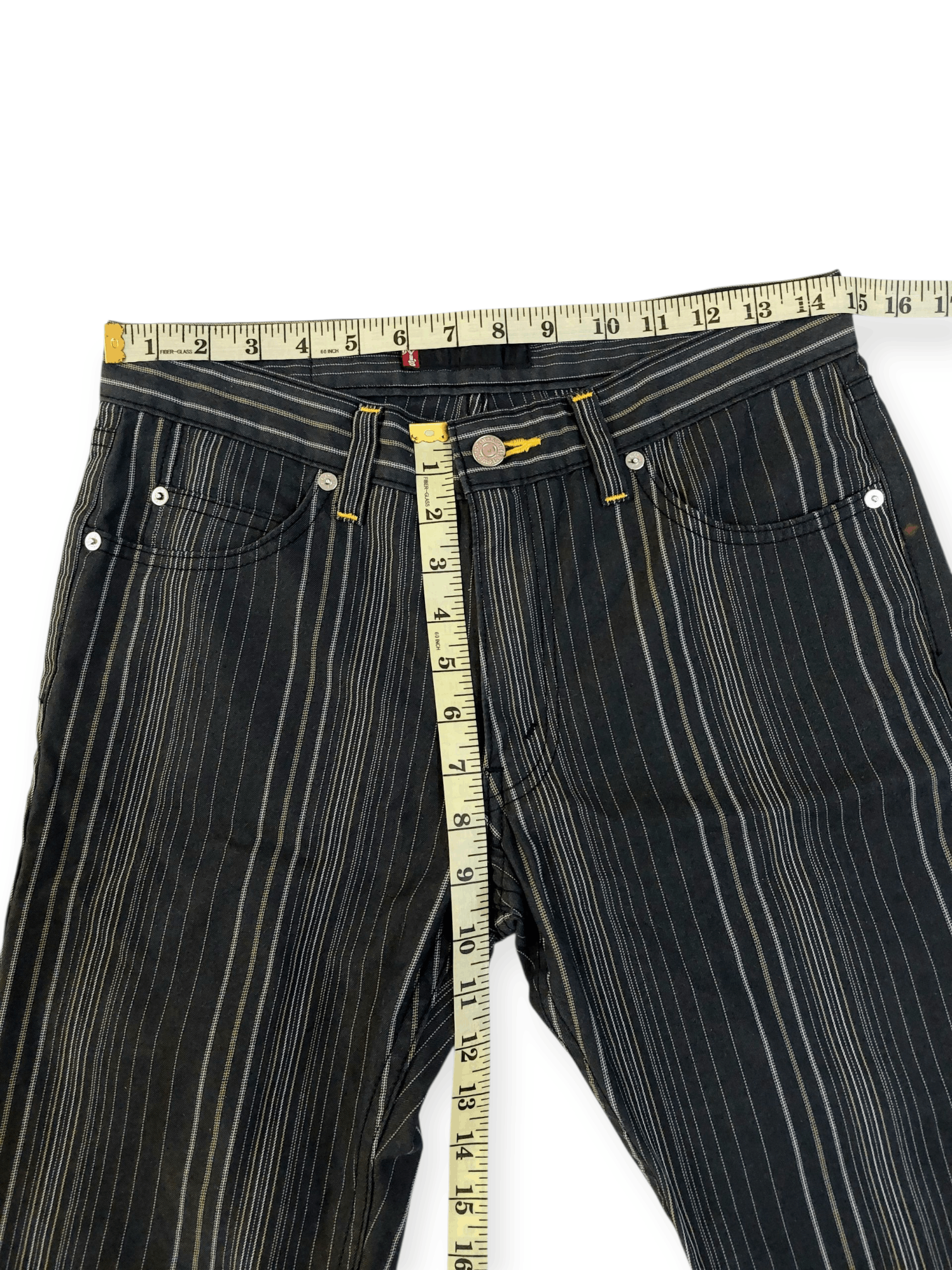 Levi's Levi's Premium Red Tag Line Stripes Sashiko Style Pants Size US 29 - 13 Thumbnail