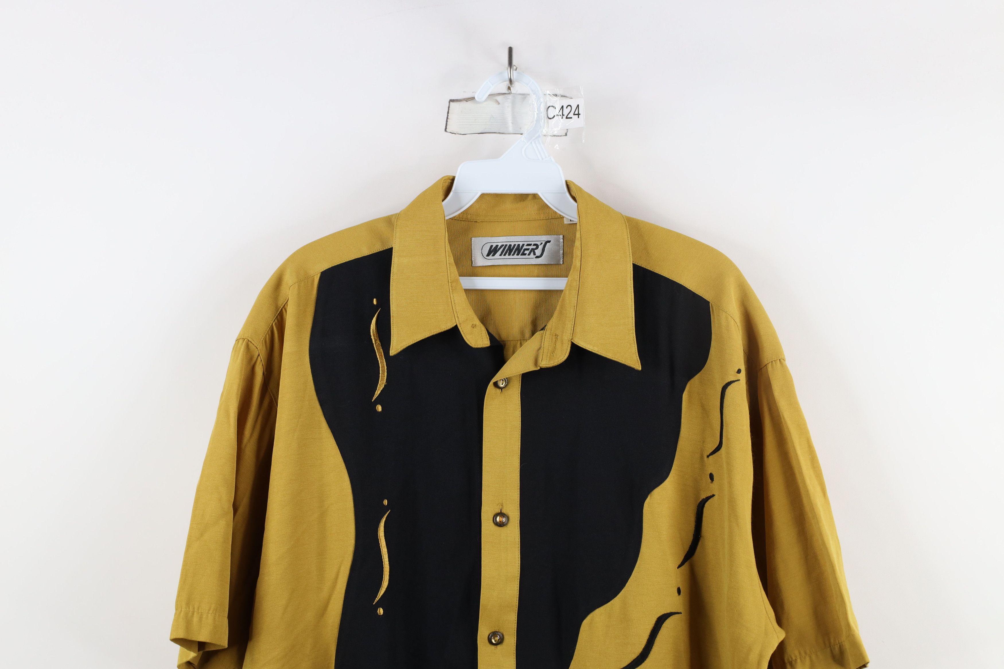 Vintage Vintage 90s Streetwear Western Short Sleeve Button Shirt Size US L / EU 52-54 / 3 - 2 Thumbnail