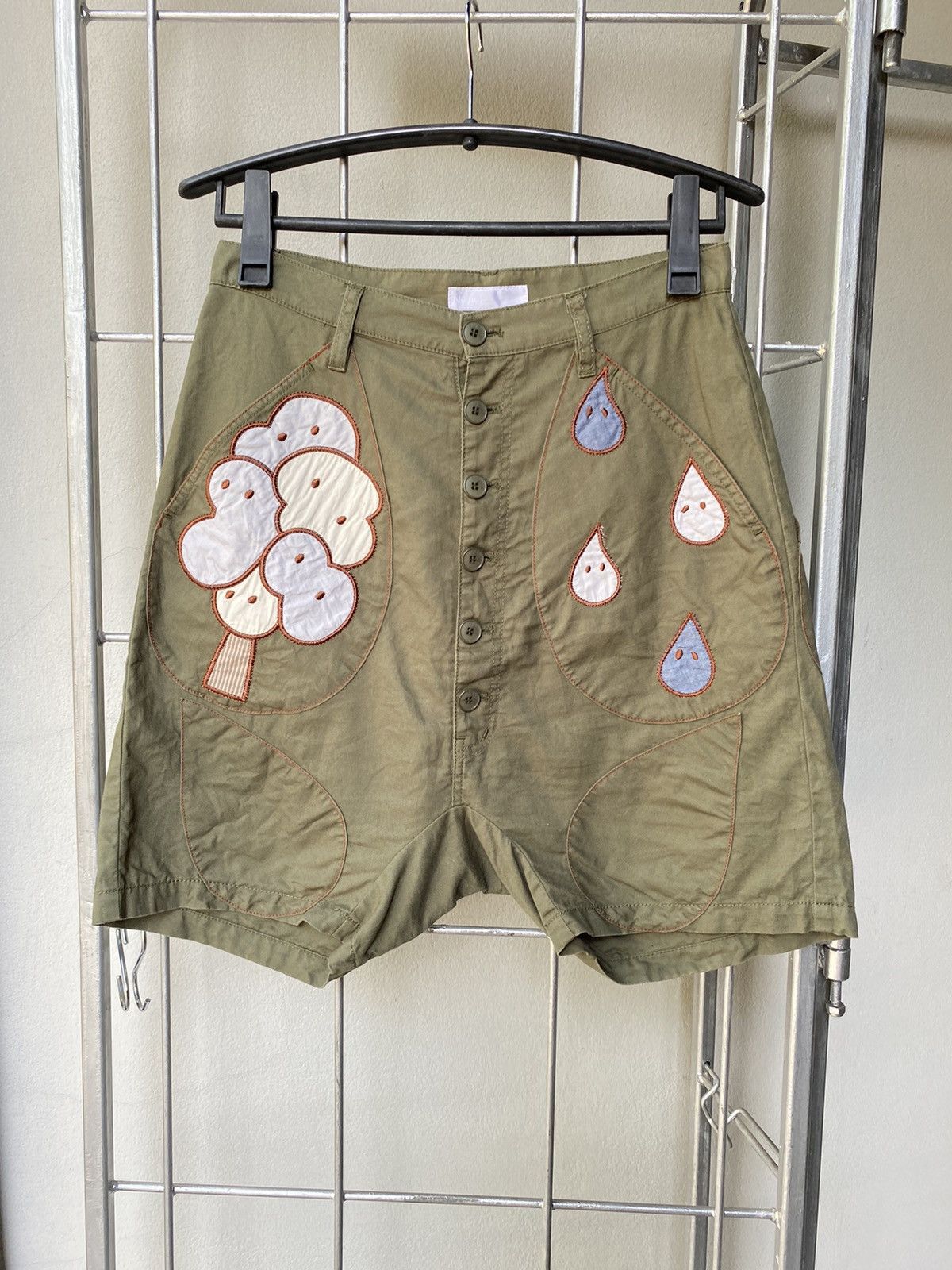 image of Ne Net Drop Short Pants in Green, Women's (Size 26)