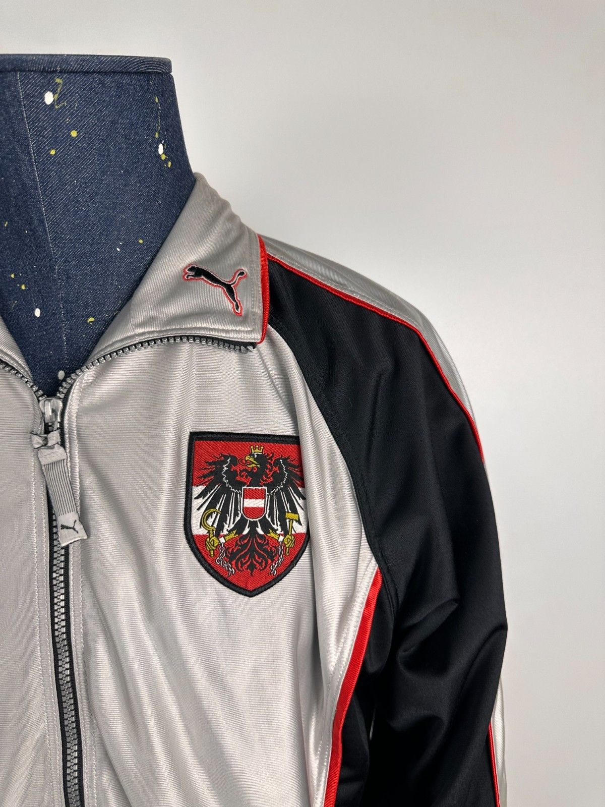 Puma Vintage Austria Track Football Soccer Jacket 1998 Puma M Size US M / EU 48-50 / 2 - 2 Thumbnail