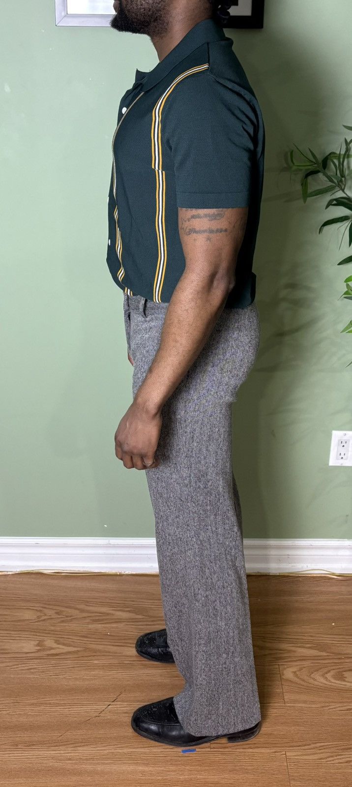 Vintage Vintage Flared Wool Pants Size US 32 / EU 48 - 3 Thumbnail