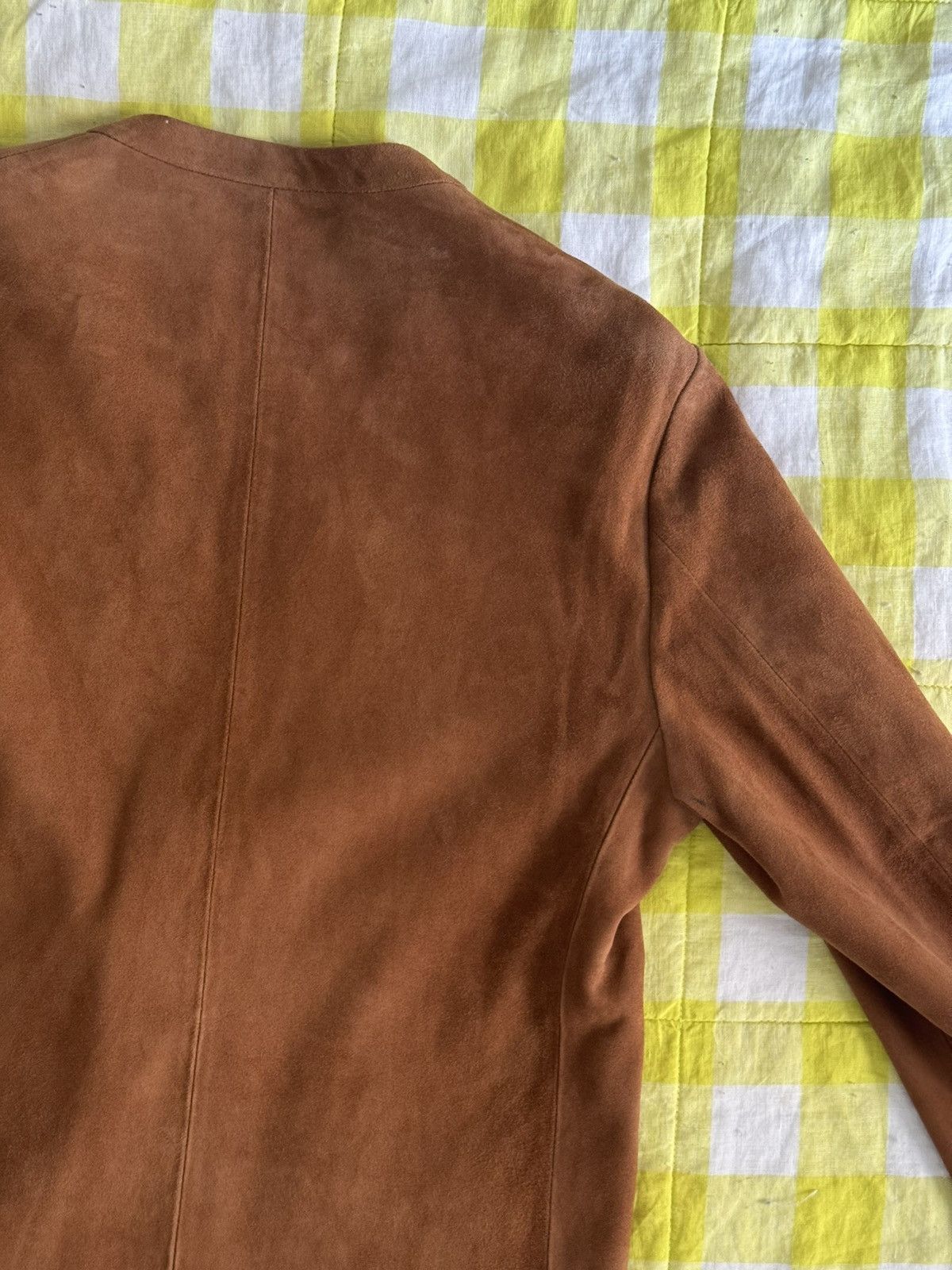 Beams Japan Beams Made in Italy Collarless Suede Jacket 42 XS NWT Size US XS / EU 42 / 0 - 20 Thumbnail