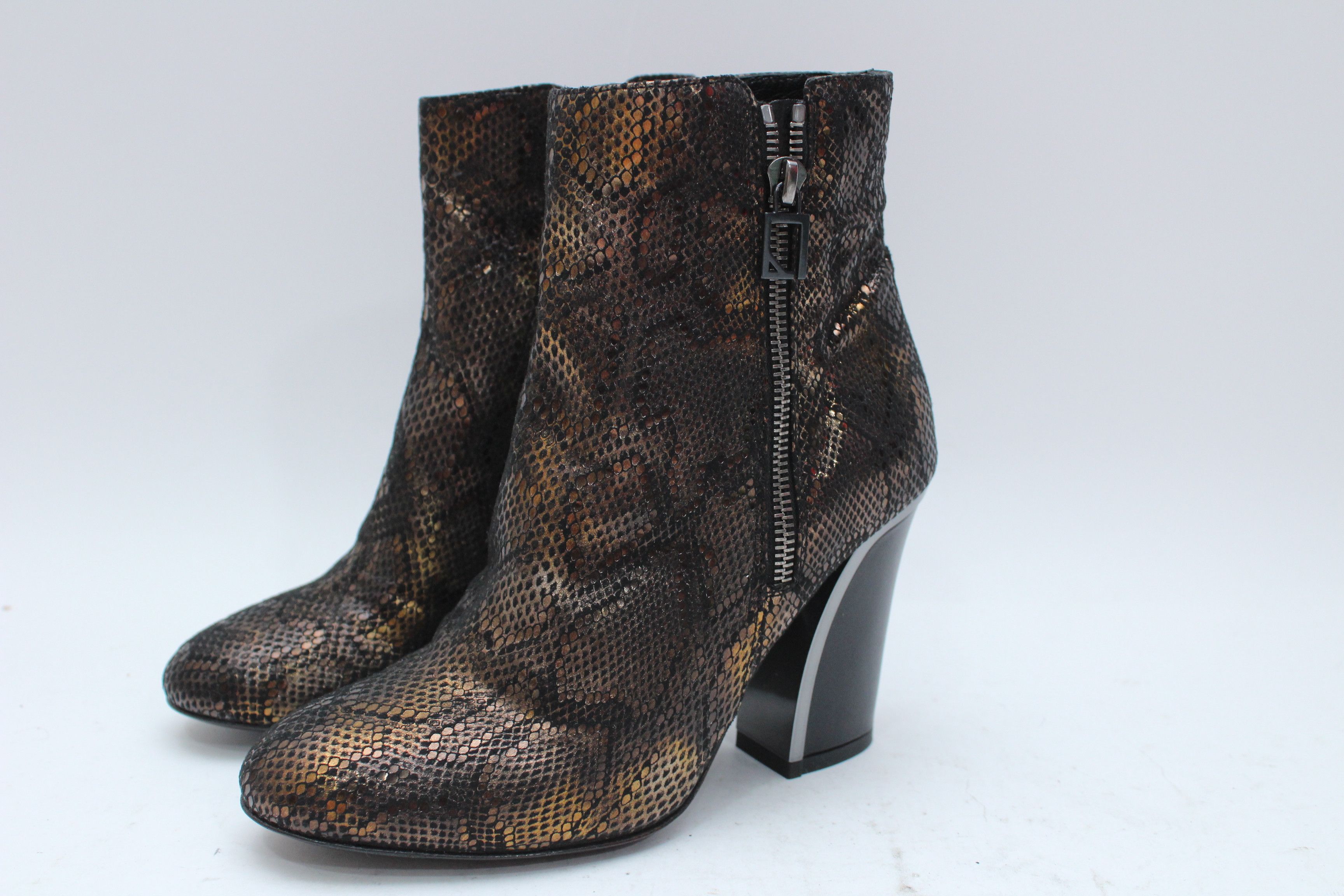 Atos Lombardini Boots Leather Womens Size 37 New Hype Rare