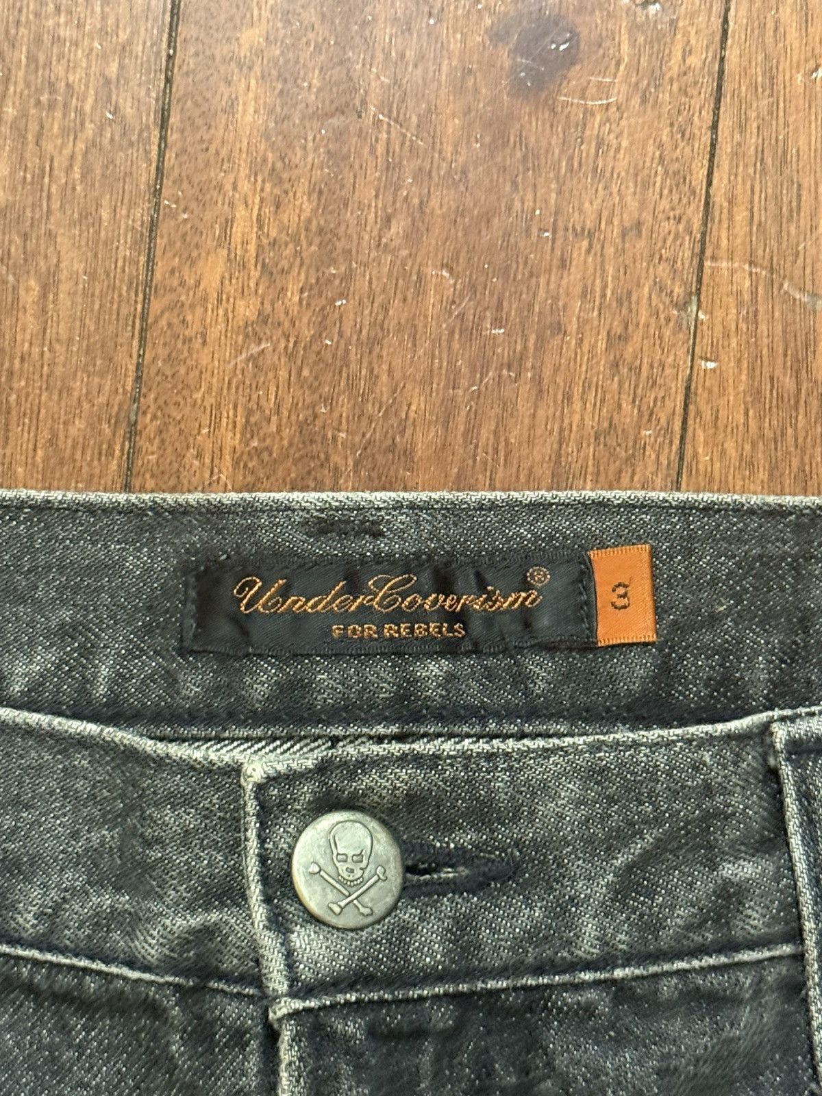 Jun Takahashi × Undercover A/W '05 Undercover "Arts and Crafts" Skull Denim Size US 34 / EU 50 - 4 Thumbnail