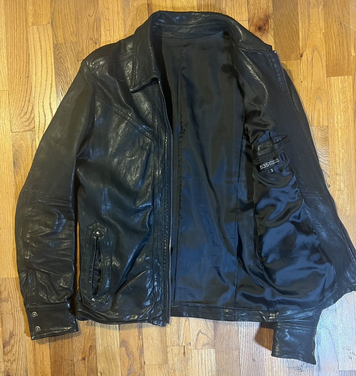 5351 POUR LES HOMMES 5351 Pour Les Hommes Leather Jacket Size US L / EU 52-54 / 3 - 2 Thumbnail