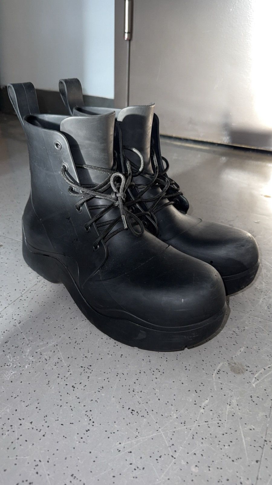 Bottega Veneta Bottega Venetta Puddle Lace Rain Boots Size US 11 / EU 44 - 1 Thumbnail